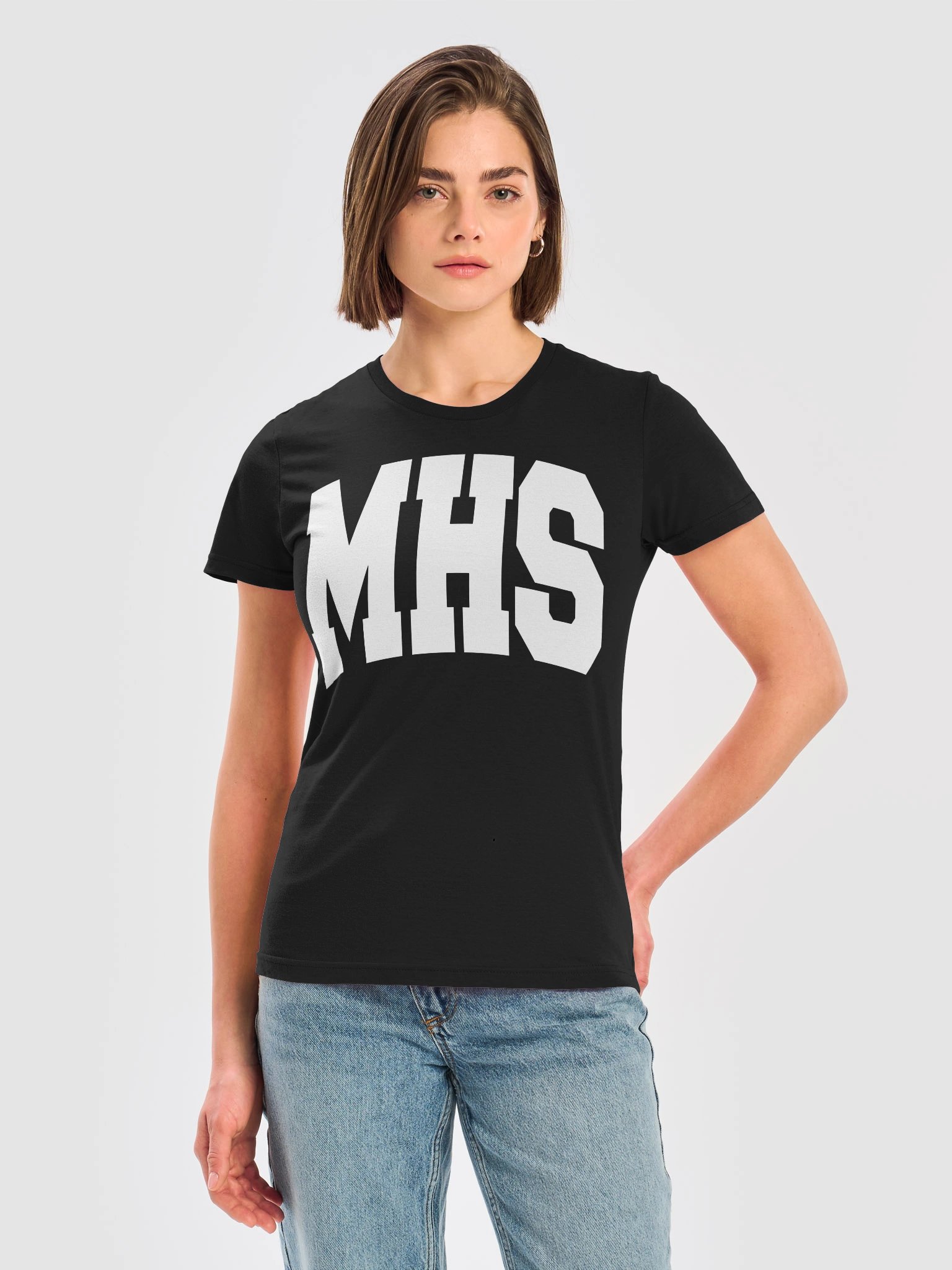 Custom Arched School Letters Women’s Soft T-Shirt product image (34)