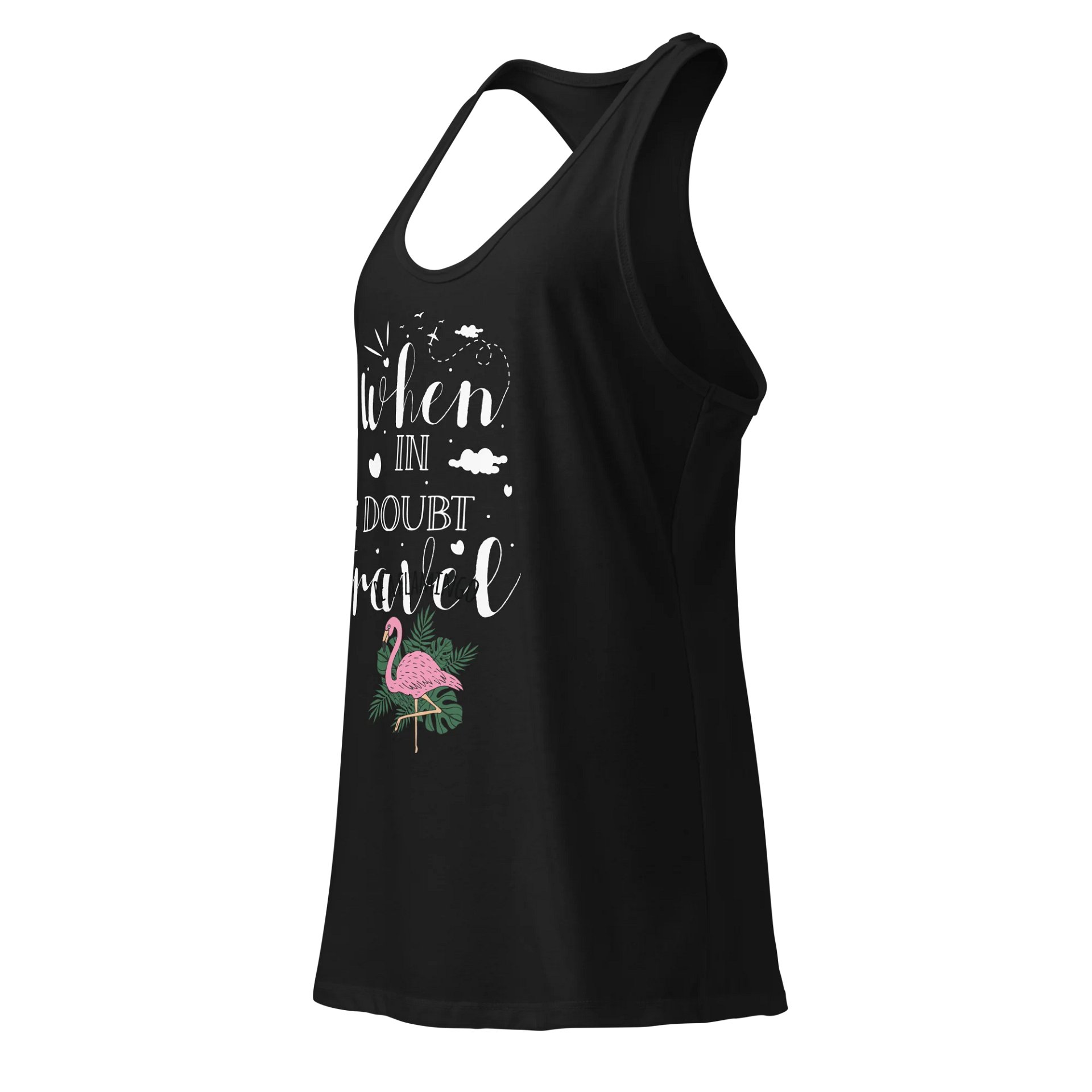 Flamingo Distressed Racerback Tank product image (3)