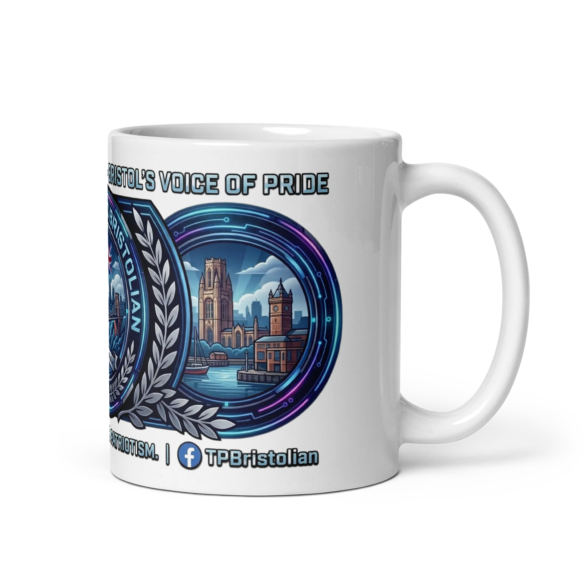 The Patriotic Bristolian Heritage Ceramic Mug – Bristol Landmarks Edition product image (1)