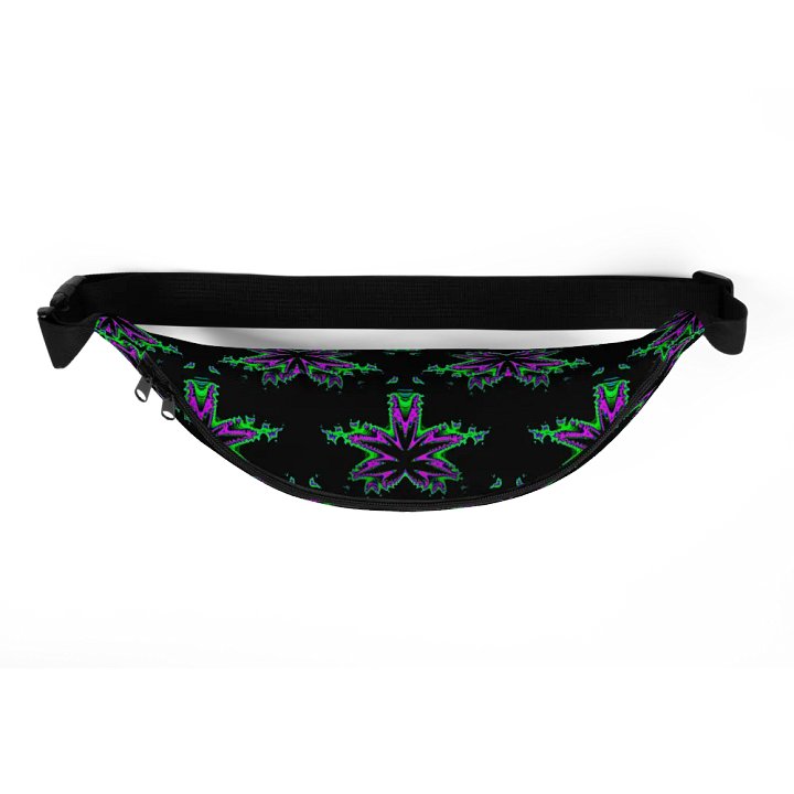 Weed 420 Fanny Pack, Cannabis Twisted Budz Bag, Pot Leaf Pattern Stoner Art Accessory product image (1)