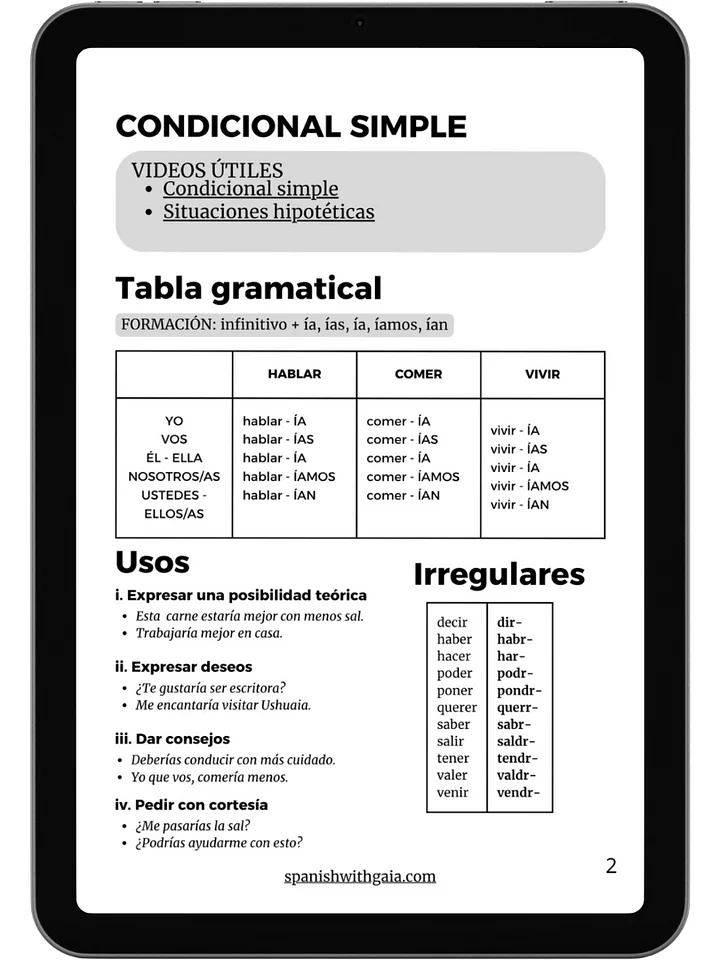 PDF CONDICIONAL simple actividades + soluciones product image (1)