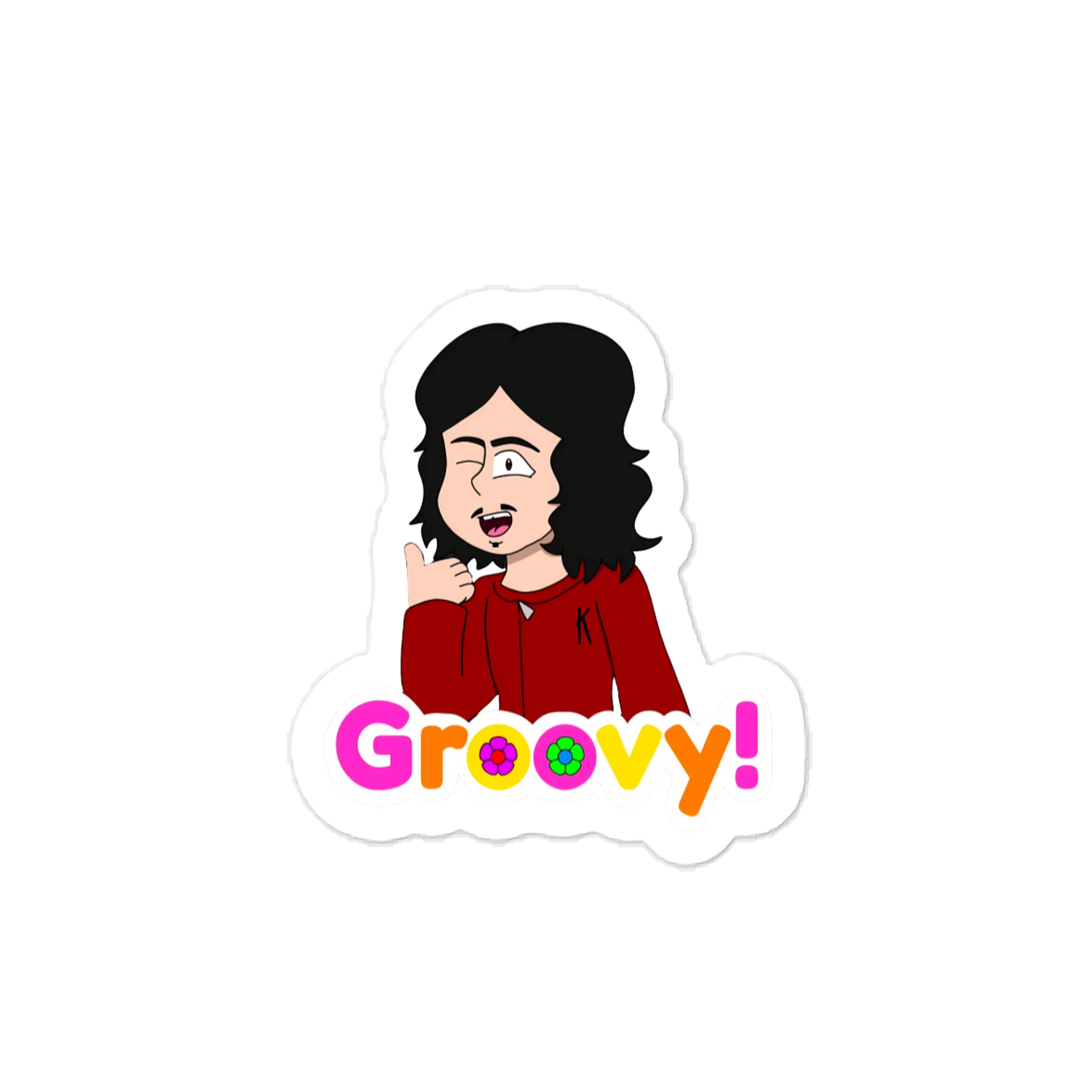 JD is Groovy Sticker product image (1)