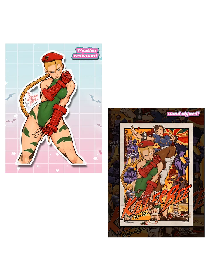 Killer Bee Signed Print + XL Sticker product image (1)