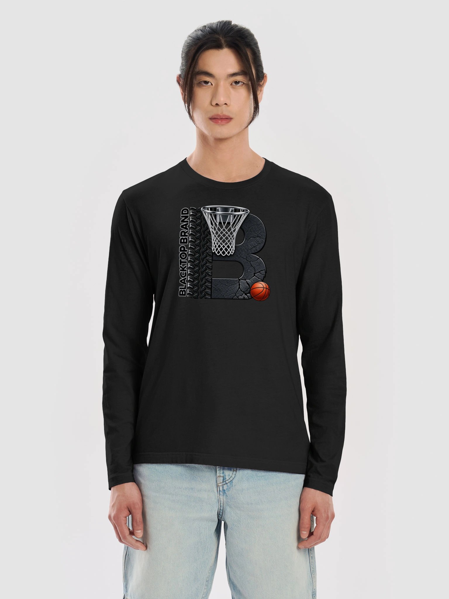 Blacktop Brand Basketball Long Sleeve Tee product image (5)
