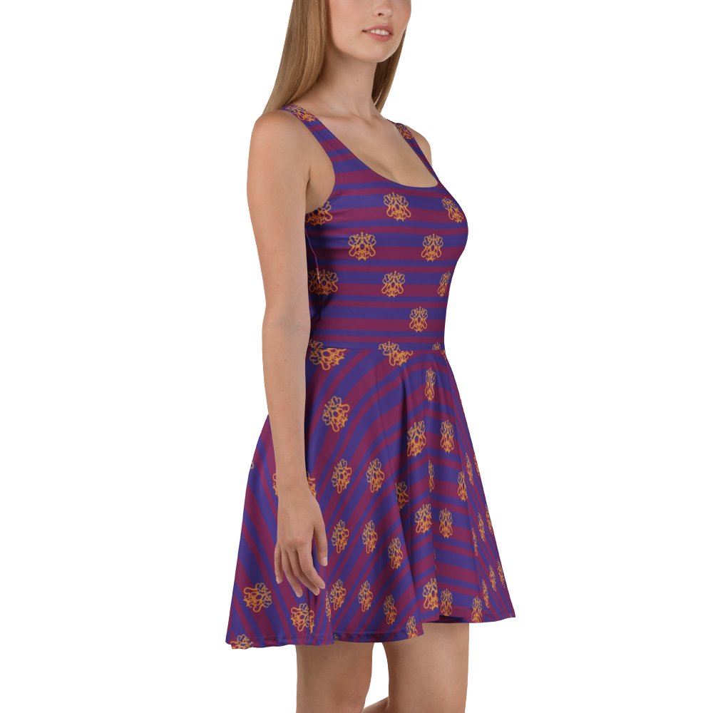 Purple Flirty Academic Skater Dress product image (3)