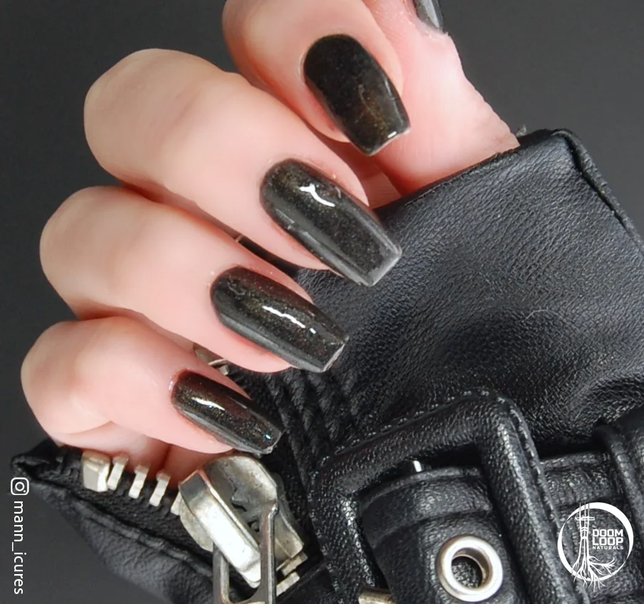 2 AM - Black Holo Sparkle Nail Polish product image (3)