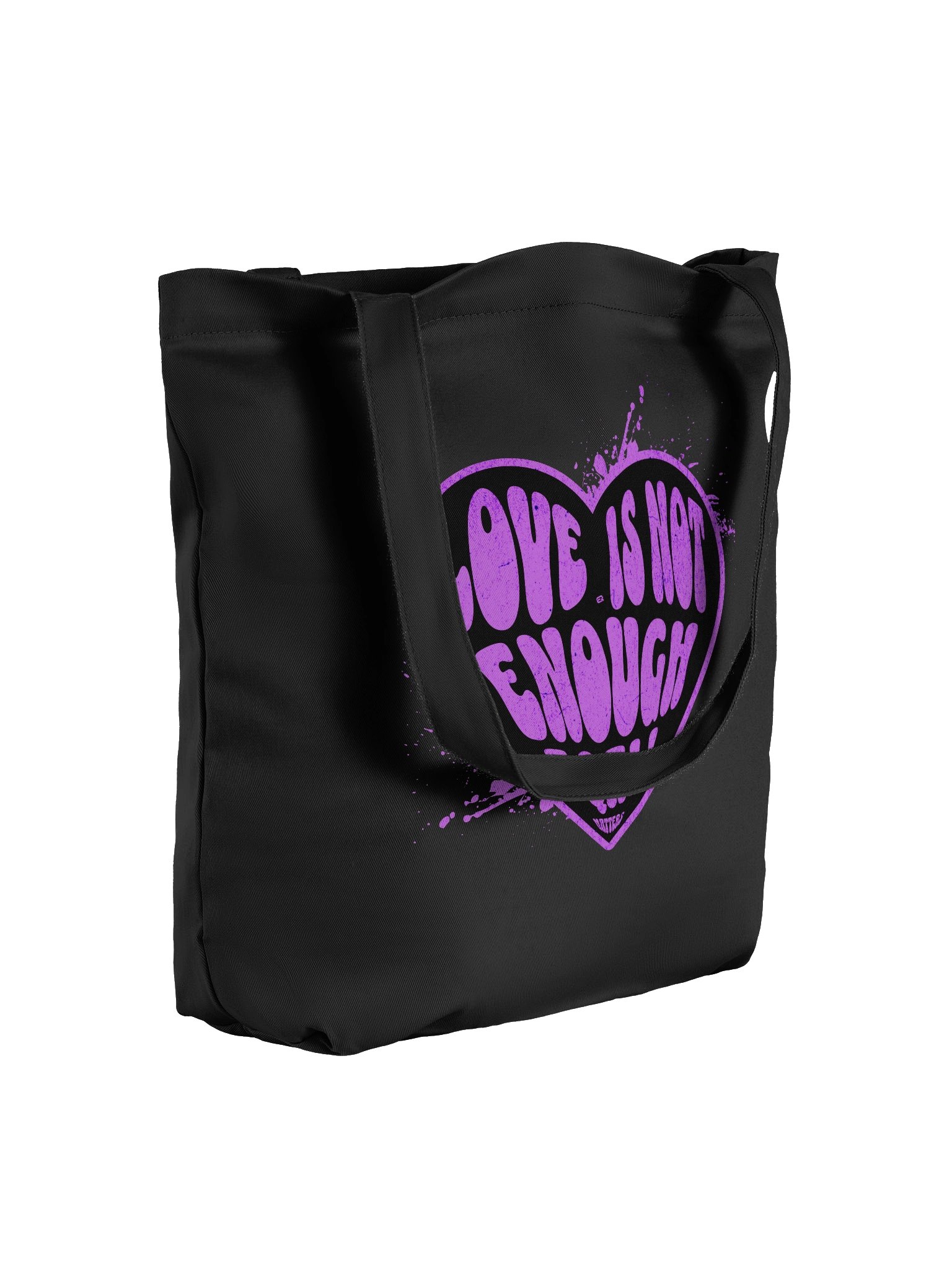 LOVE is Not Enough ECO Tote-Bag_EQALL® Essentials_Purple product image (2)