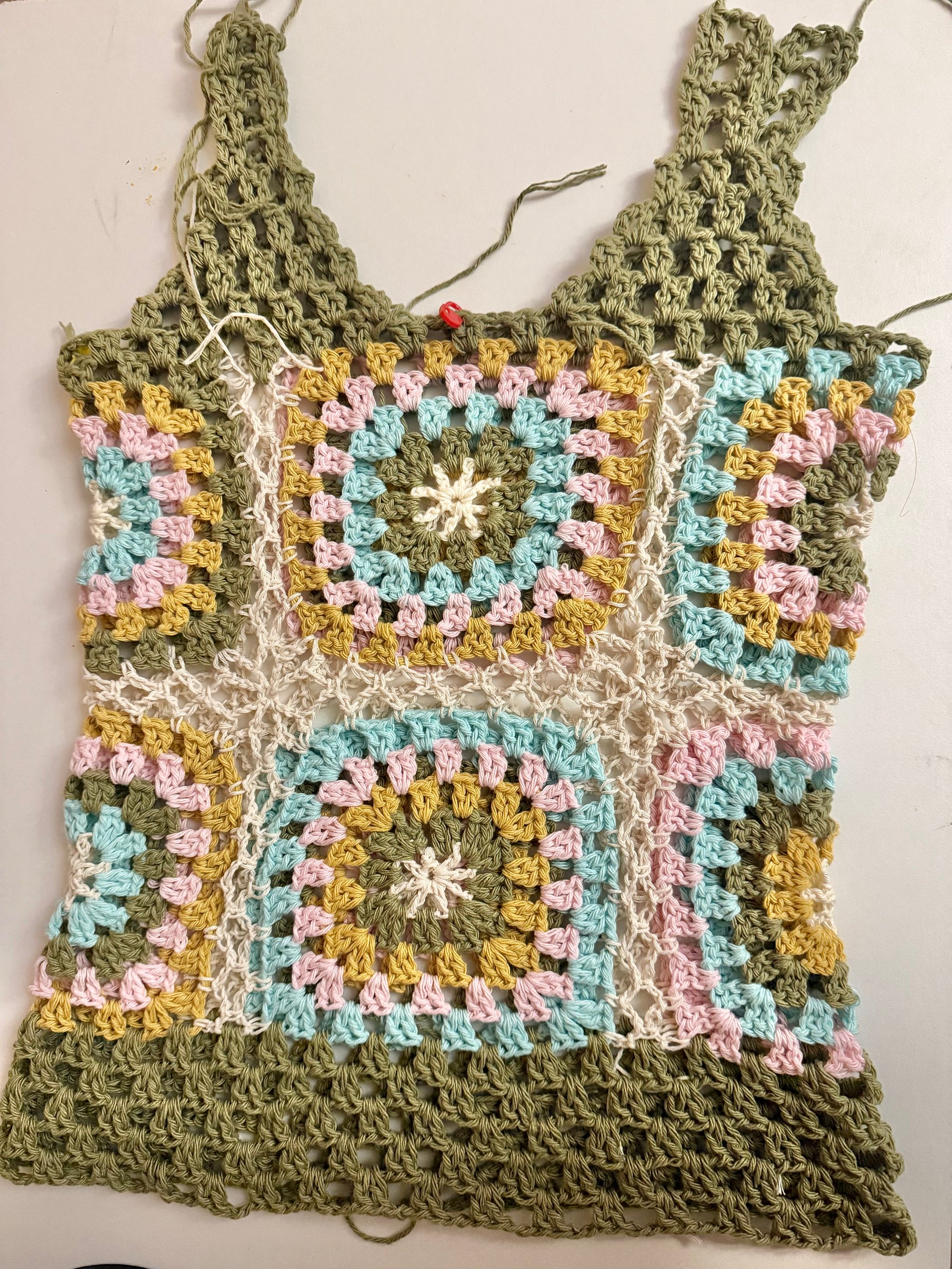 Crochet Granny Square Tank Top Written Pattern product image (5)