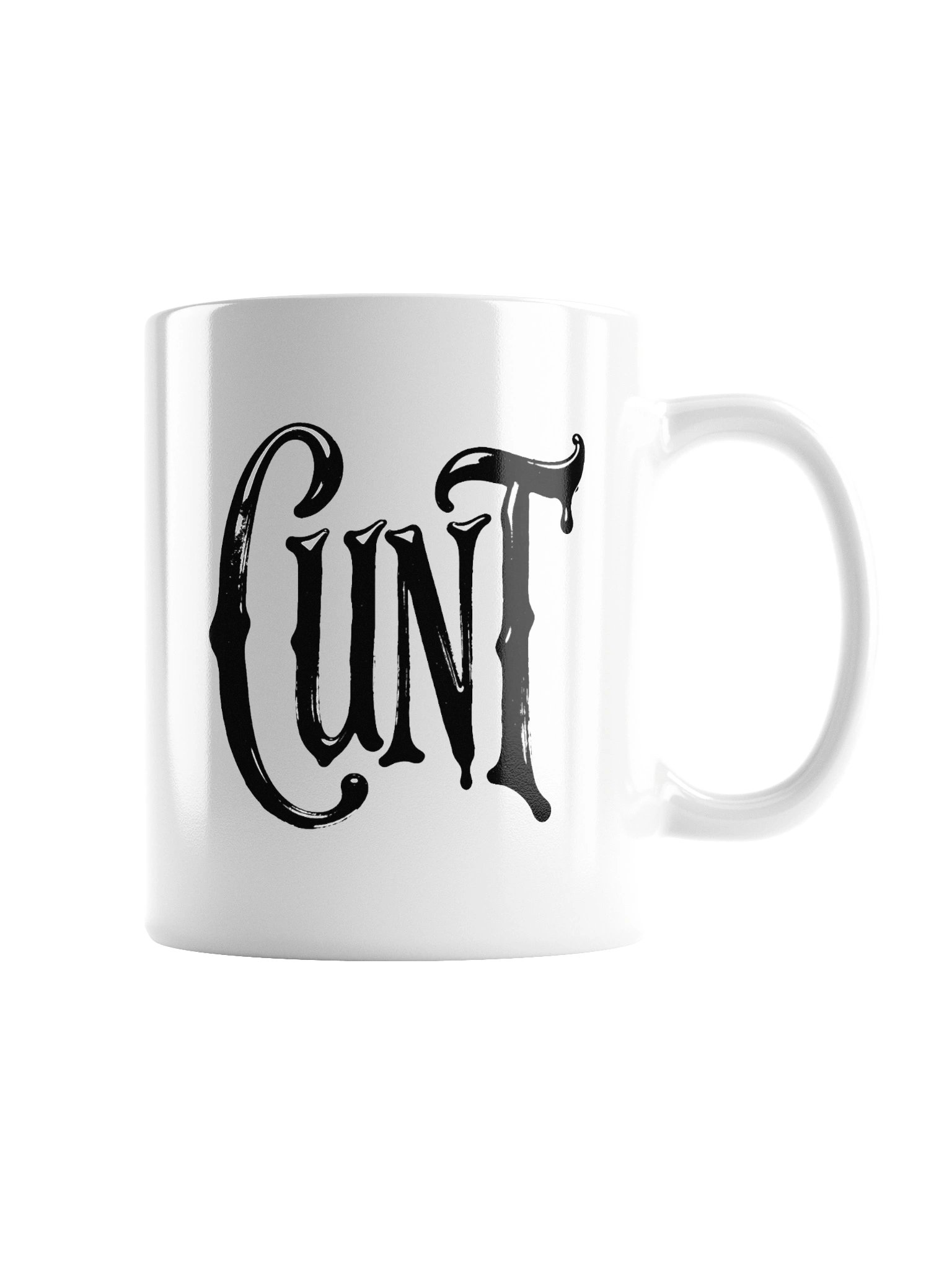 CUNT in Black Grungy Letters Mug product image (3)