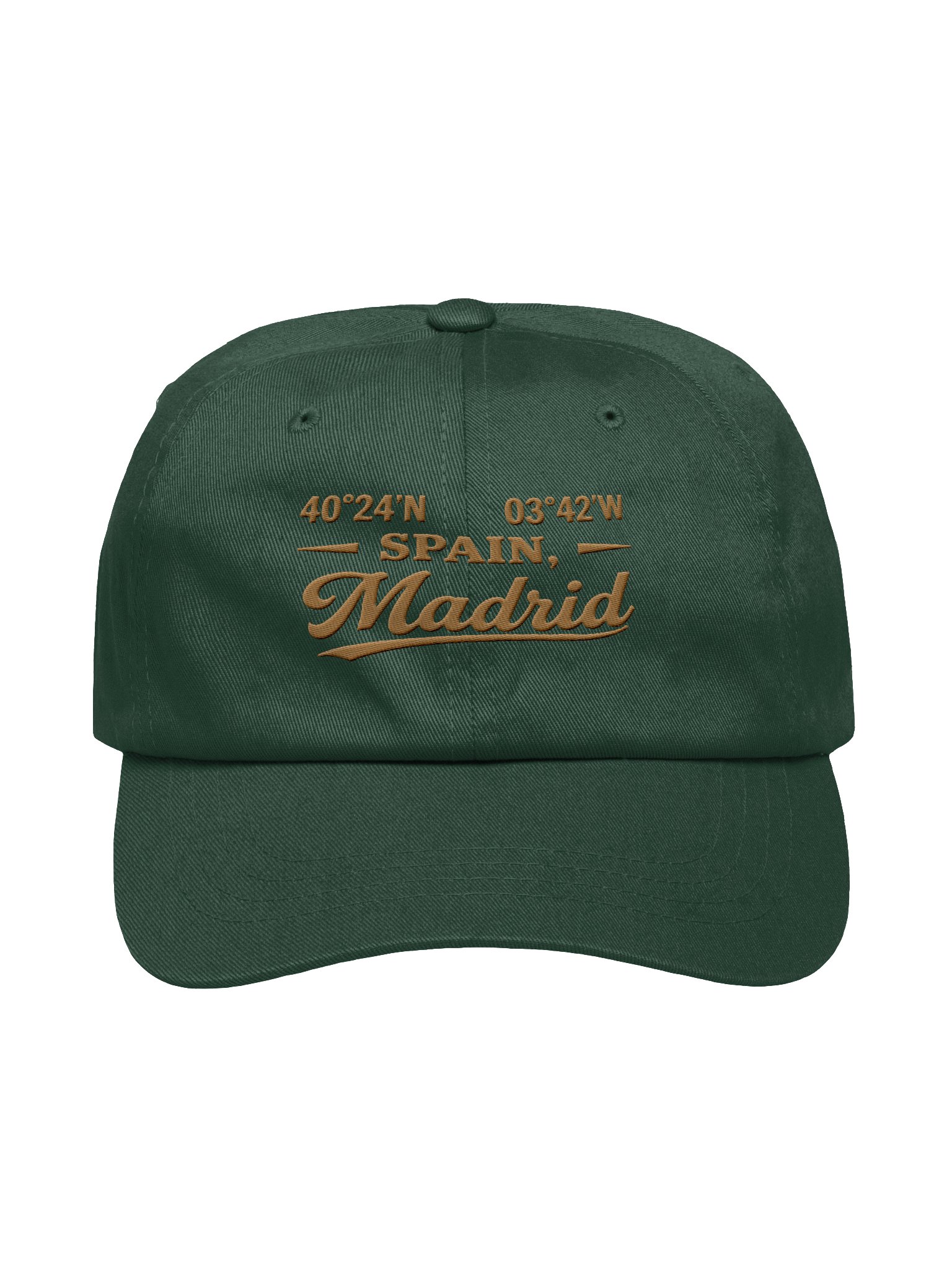 Madrid Spain Coordinates Dad Hat – Travel Cap product image (3)