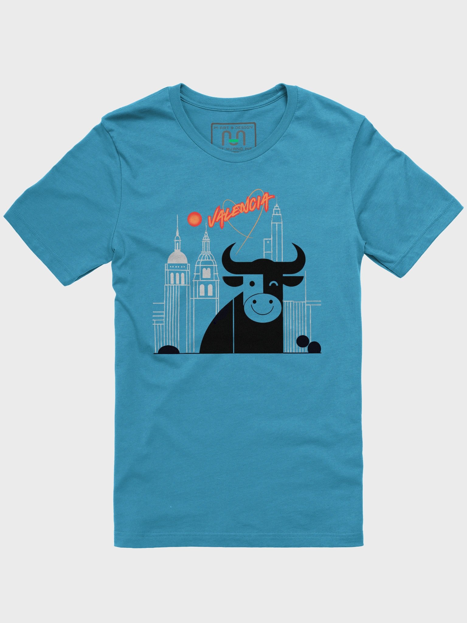 Valencia Skyline Heart T-Shirt product image (1)