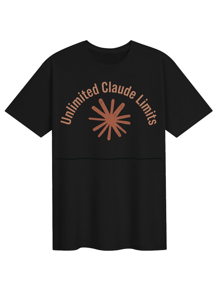 UNLIMITED CLAUDE LIMITS | AI Subscription Humor & Claude User Meme T-Shirt product image (2)
