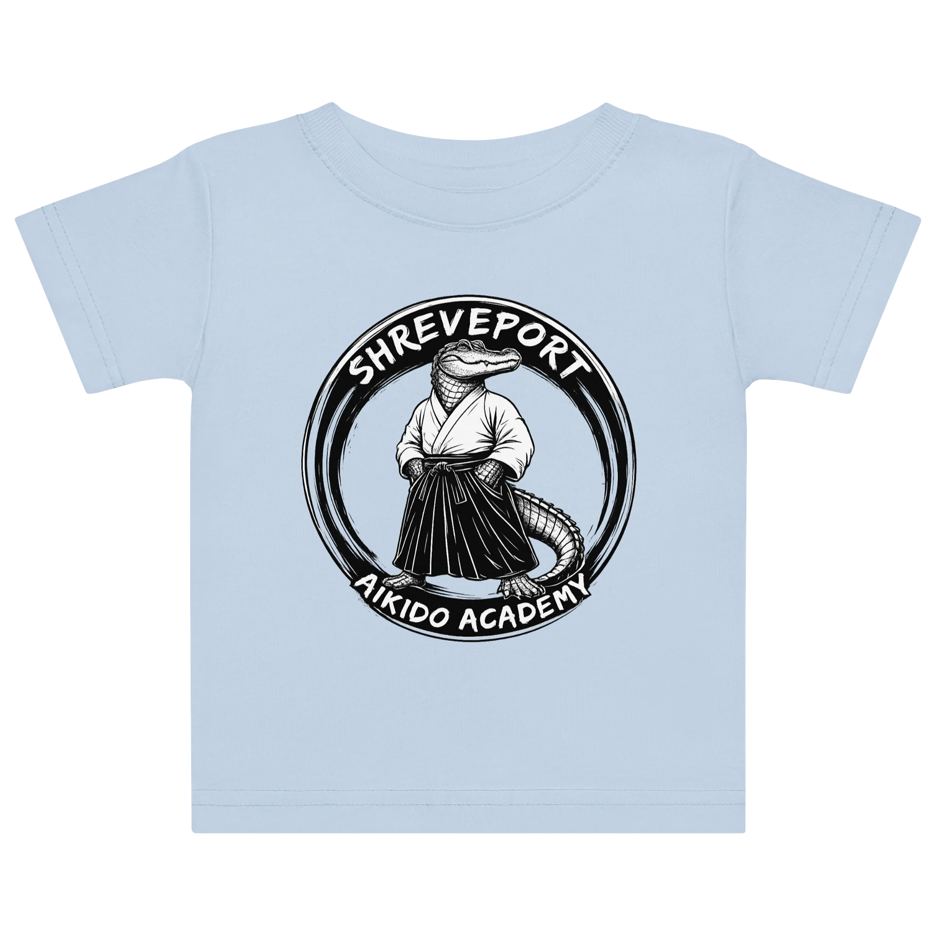 Infant and toddler Shreveport Aikido Academy T-shirt in light colors