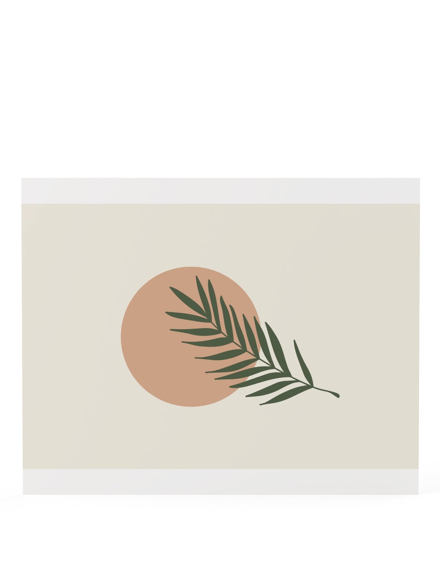 Boho Palm Leaf Sun Print | Botanical Bathroom Wall Art product image (8)