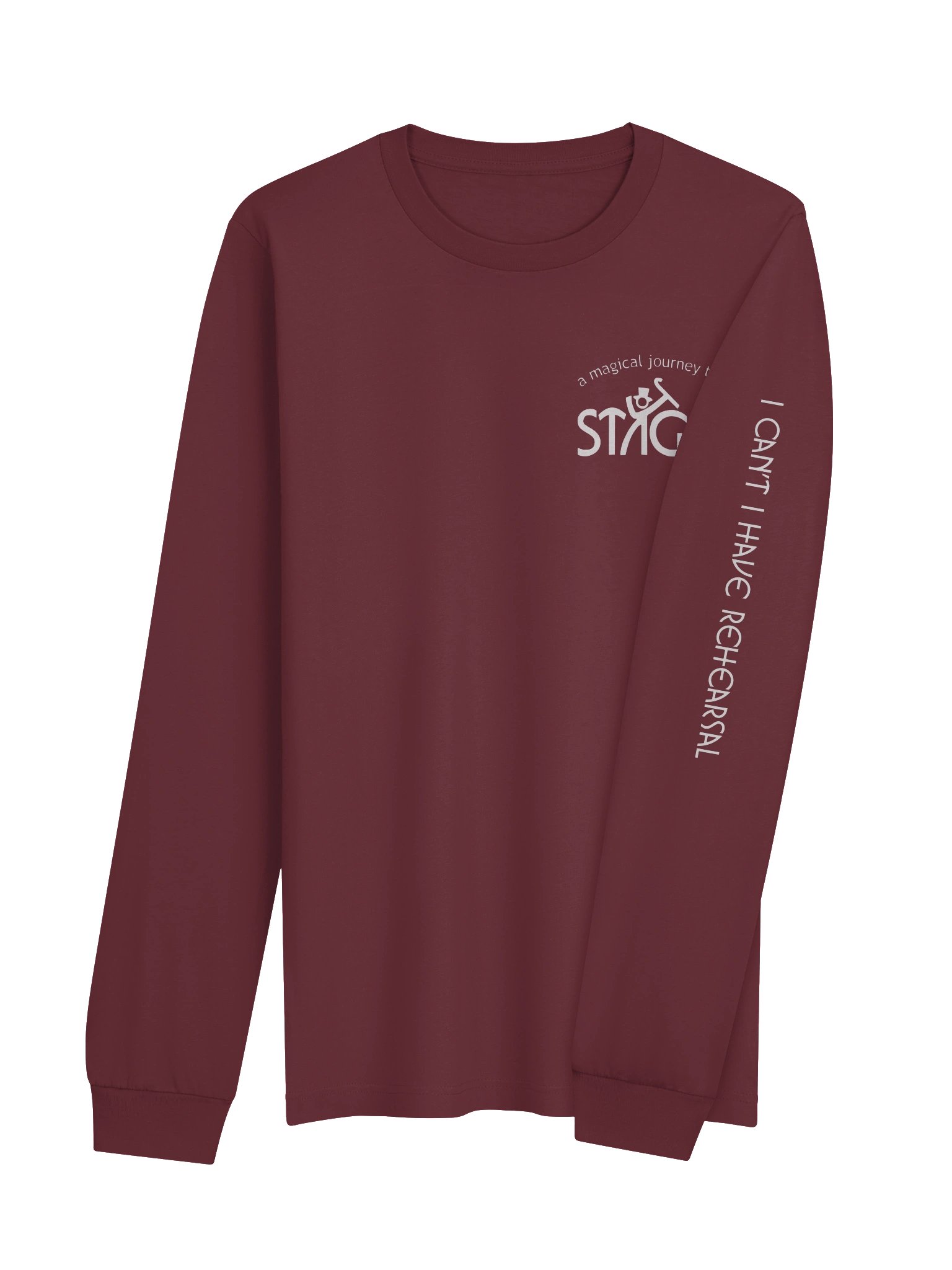 Dark Super Soft Long Sleeve T Shirt - White Stages Logo product image (4)
