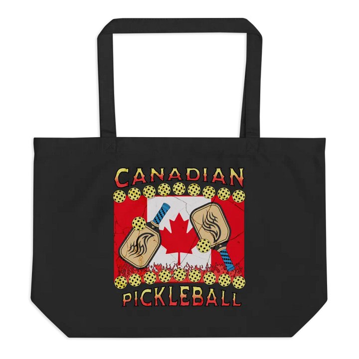 Canadian Flag Pickleball Eco-Friendly Tote Bag product image (1)