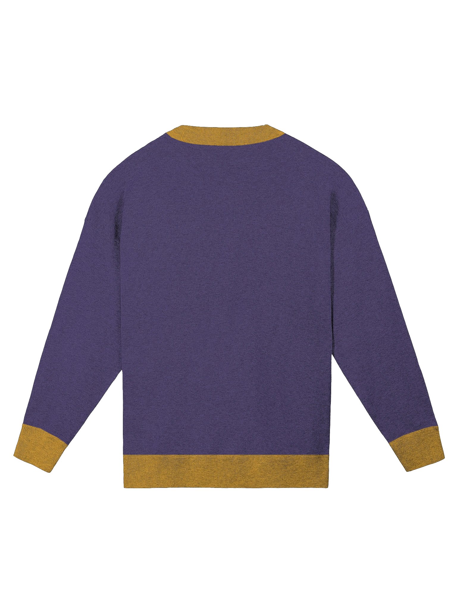 Sweatbok bokshirt //jacquard-knitted crewneck\\ royal mustard no back product image (10)