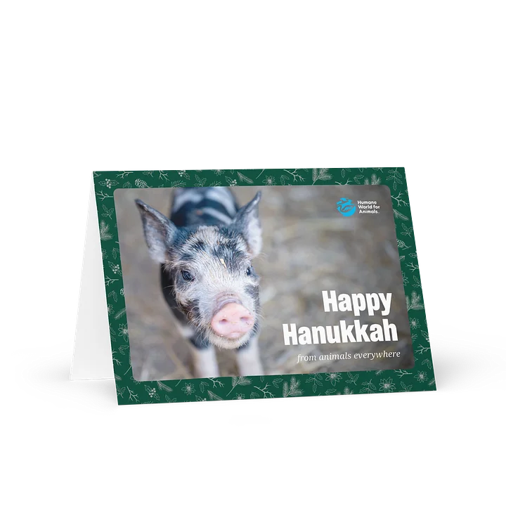 Hanukkah card - Pig design product image (1)