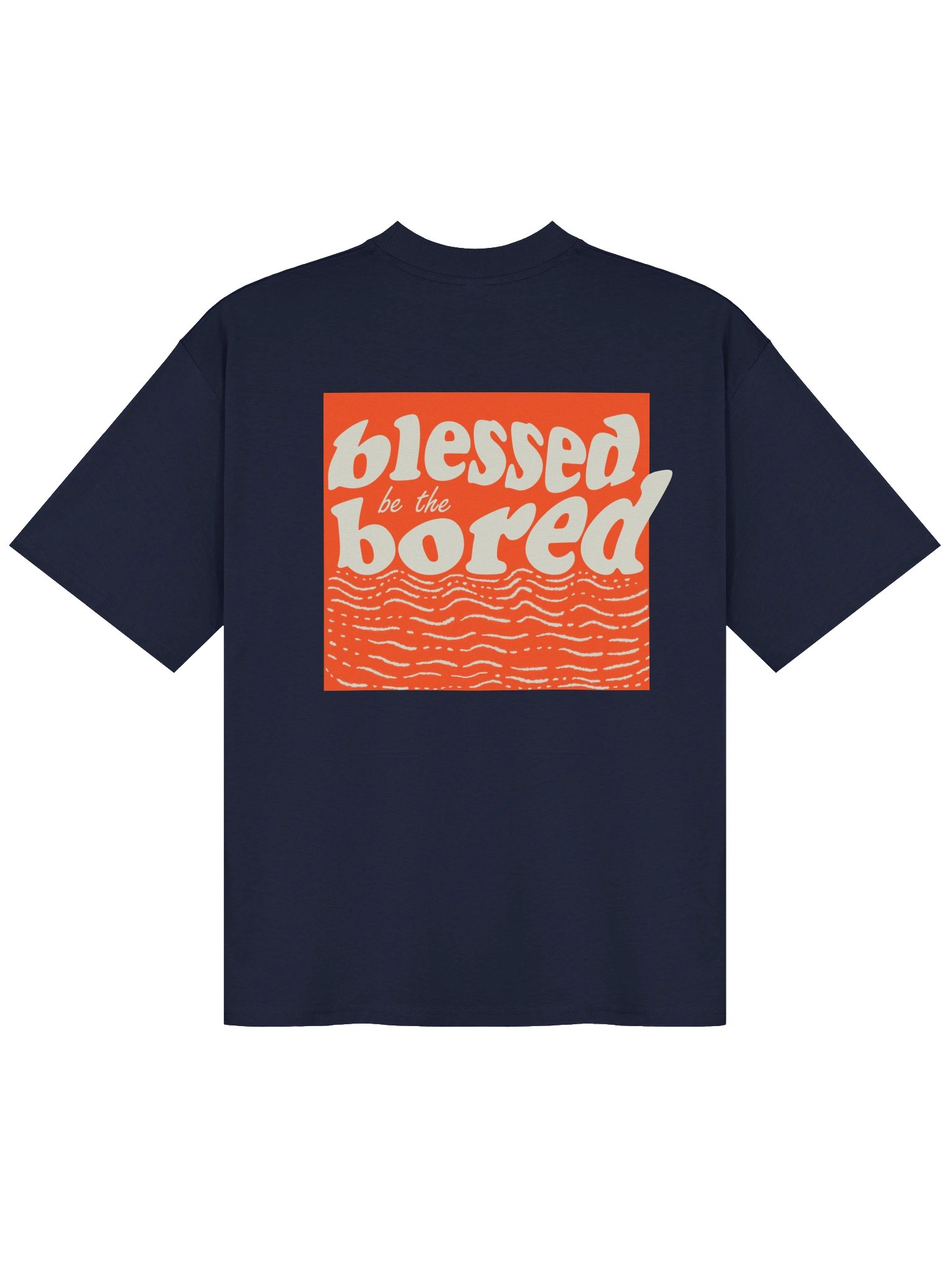 Blessed be the bored Navy Oversized T-Shirt product image (2)
