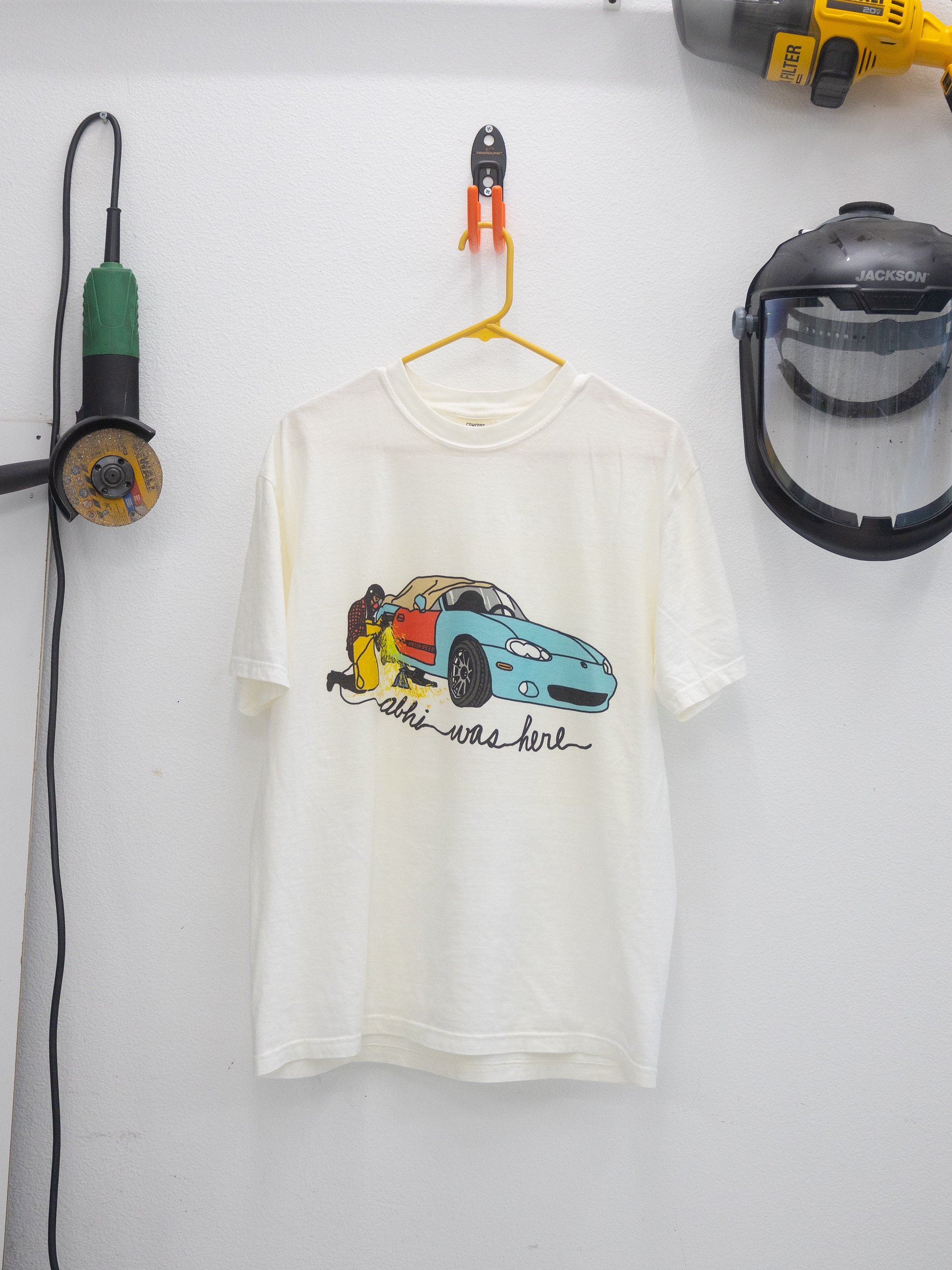 ABHI WAS HERE shirt - white product image (2)