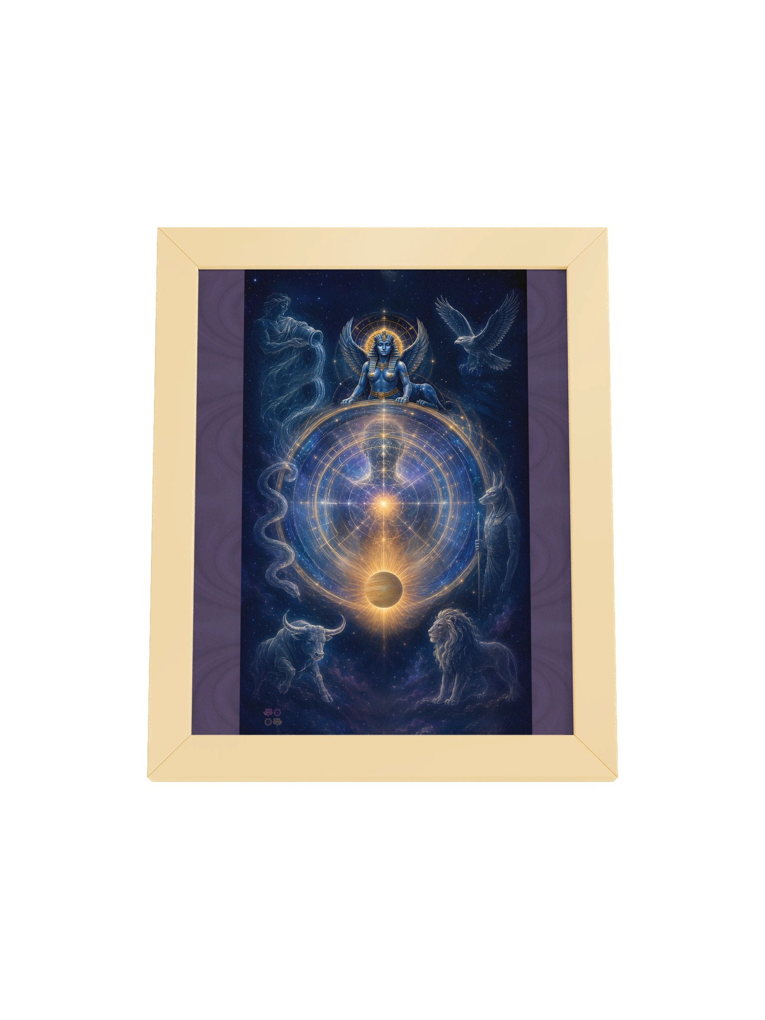 10 Wheel of Fortune Tarot Art Framed Poster product image (1)