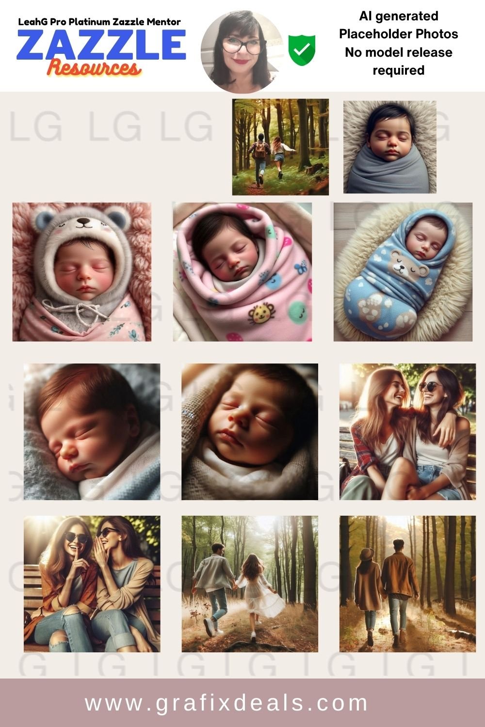 Zazzle Resources - People Placeholder Photos AI product image (4)