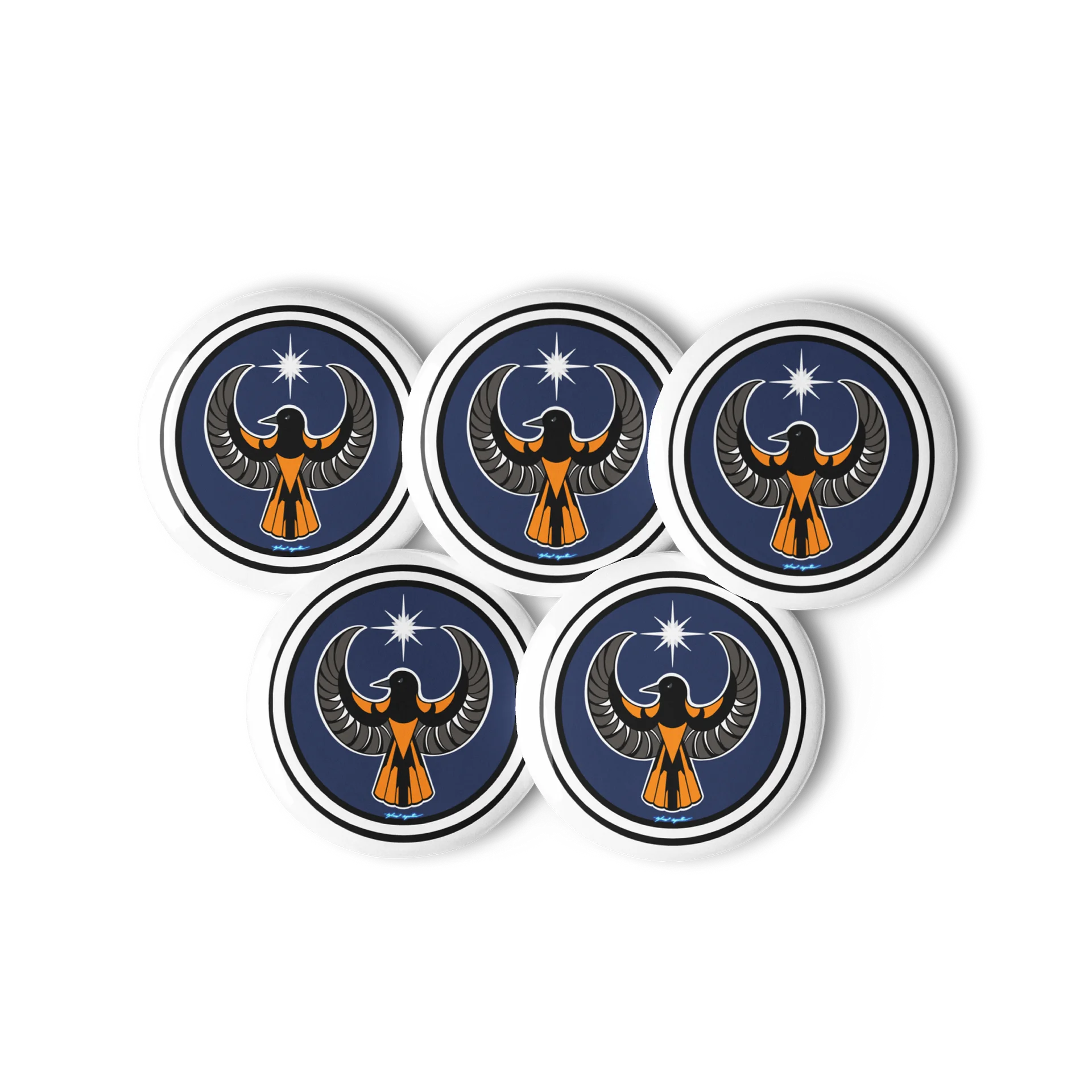 Baltimore Oriole- Resistance. MD. (5-pack button) product image (2)