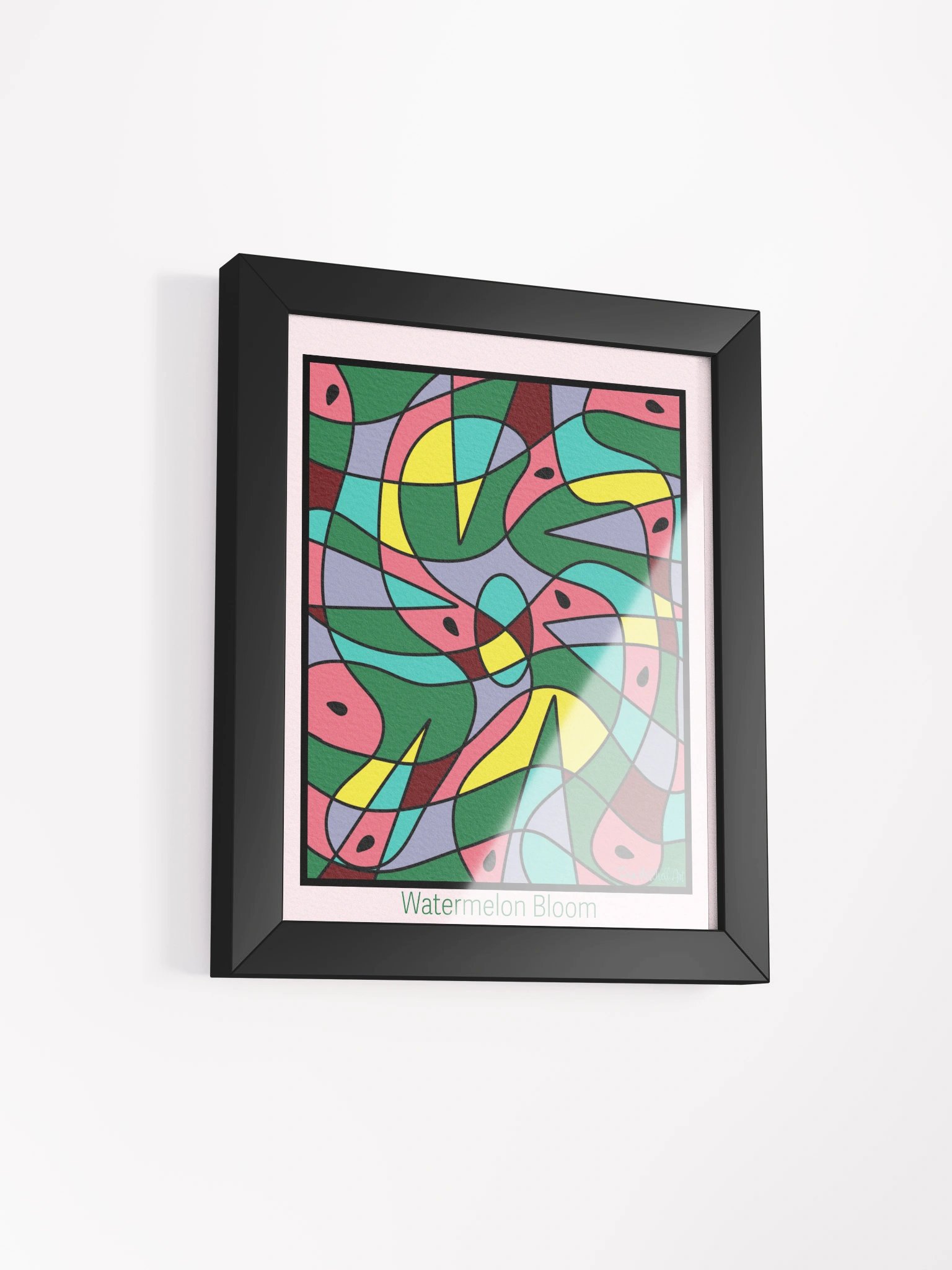 Watermelon Bloom – Framed Matte Art Poster product image (3)