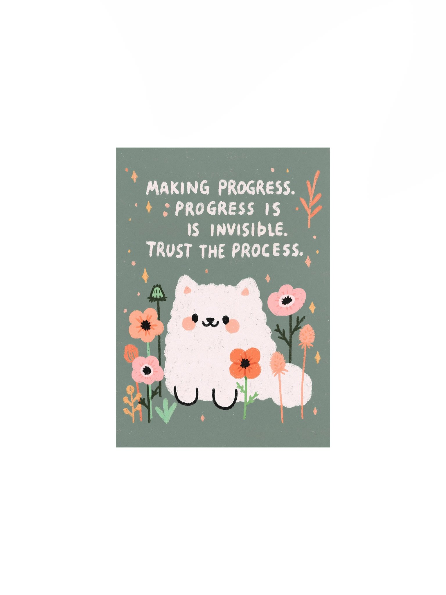 Trust the Process Cat Poster product image (1)