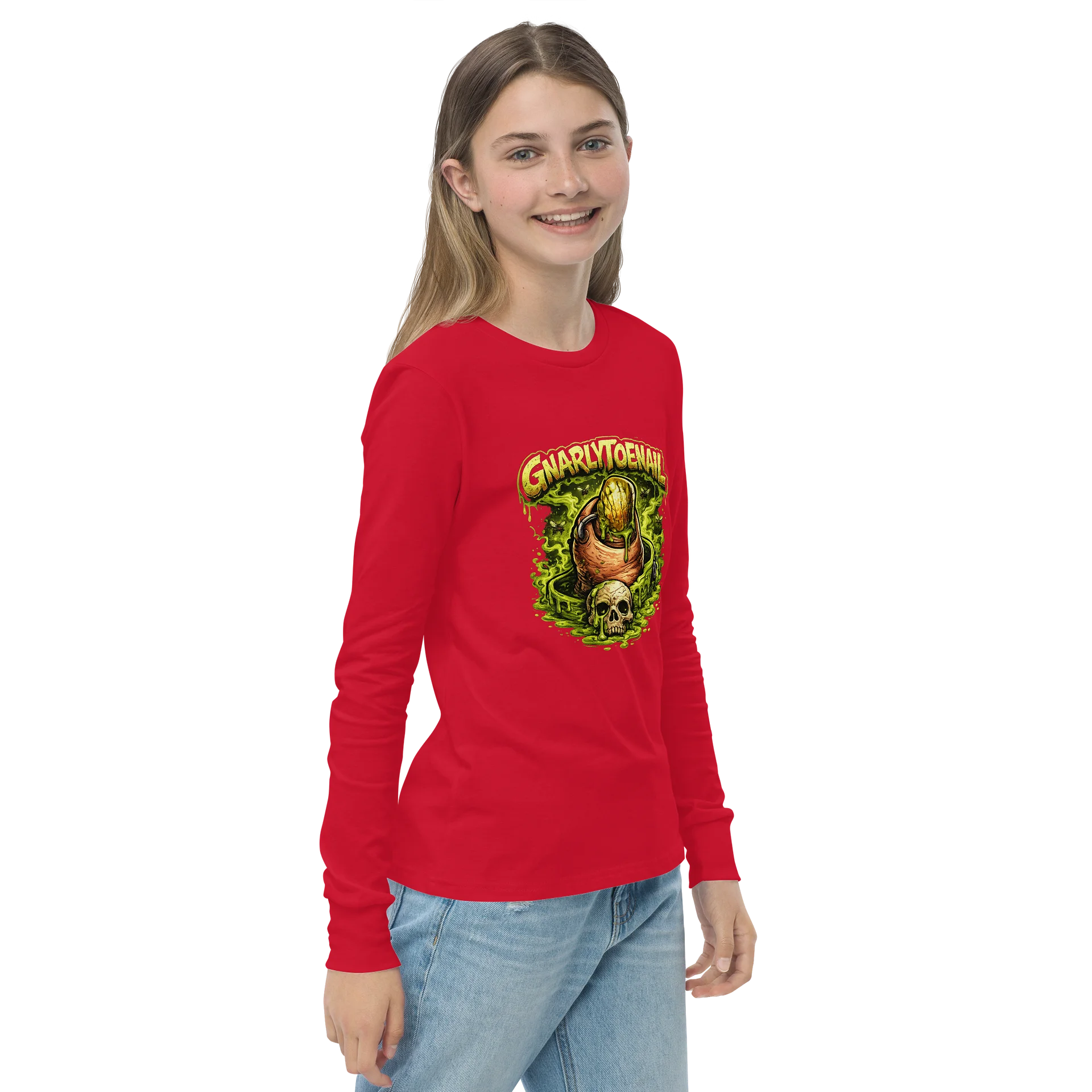 GnarlyToenail Decay Girl's Youth Long Sleeve Tee product image (4)