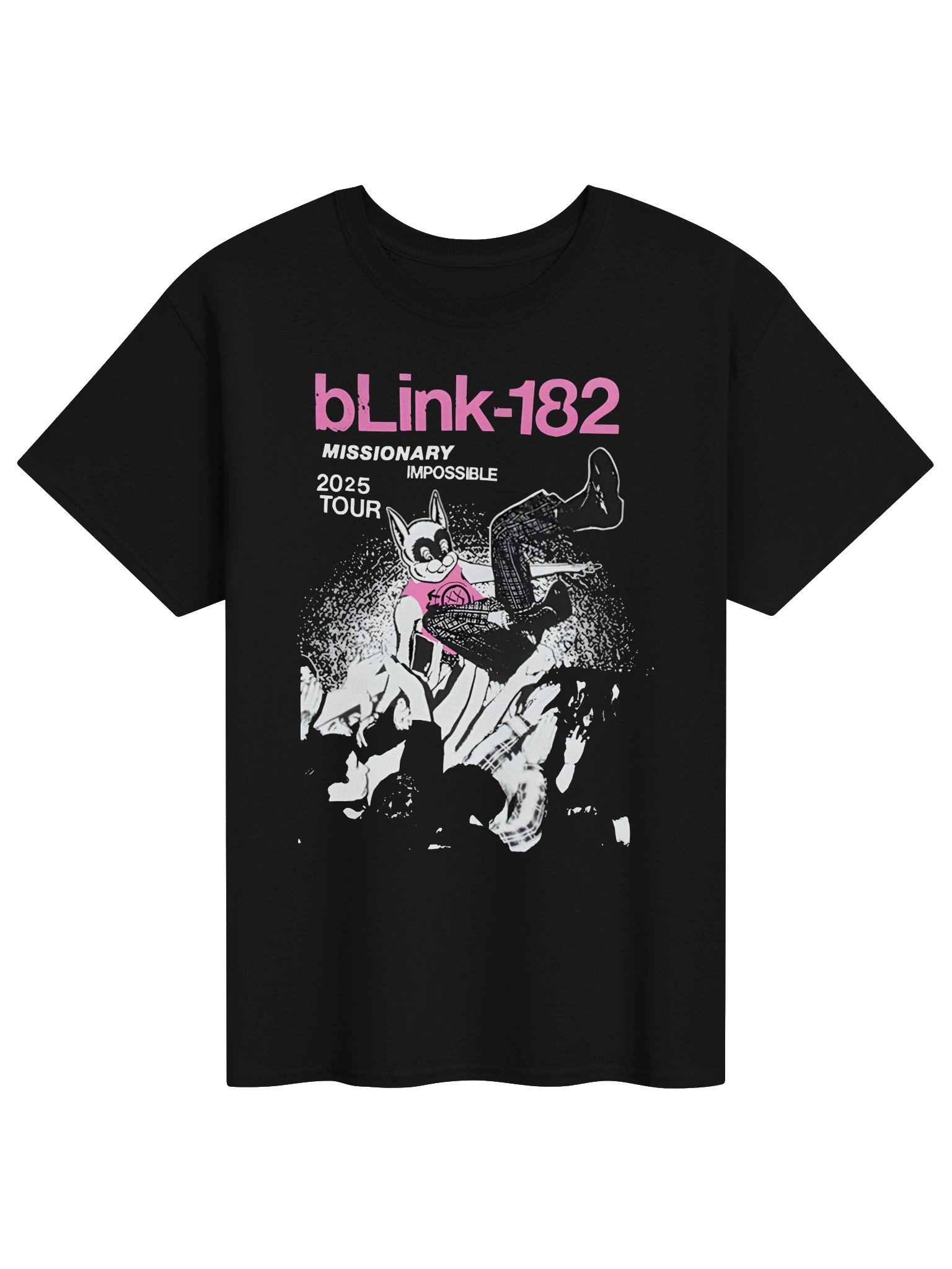 Blink-182 Missionary Impossible Tour Black T-Shirt product image (1)