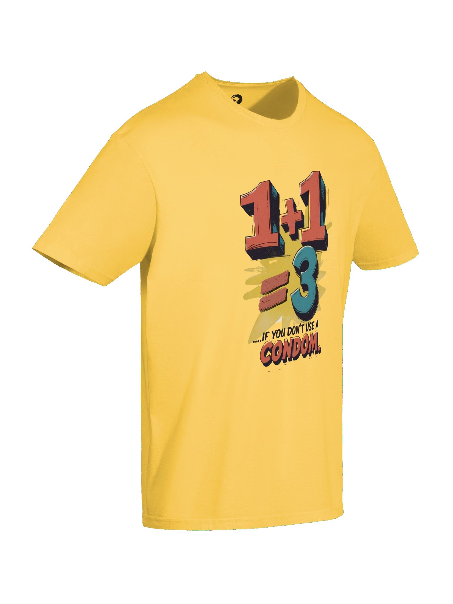 1+1=3 – Funny Sarcastic Anti-Math Graphic Tee product image (52)