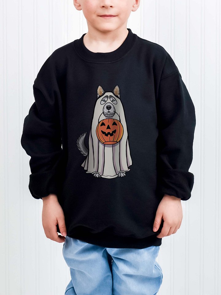 Halloween Siberian Husky Youth Sweatshirt product image (1)