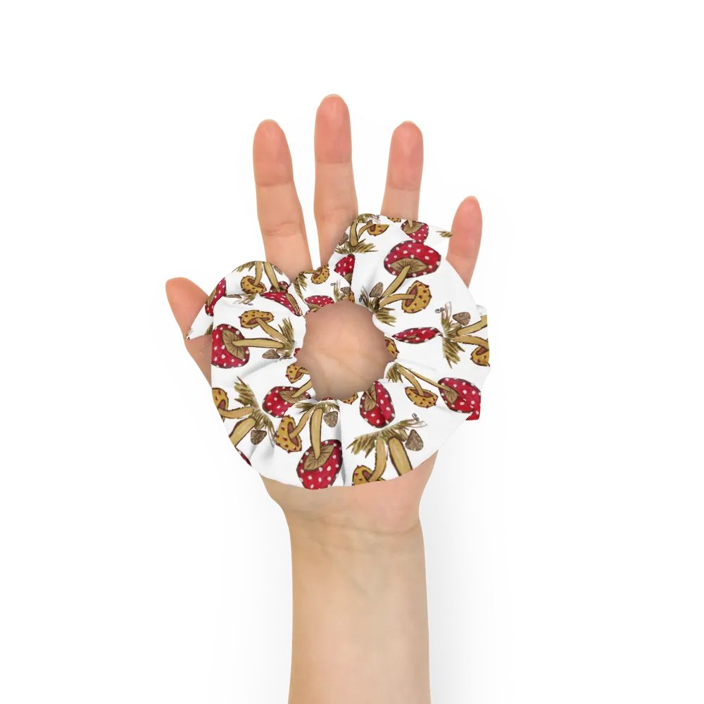 Mushroom All-Over Print Scrunchie with Bow product image (7)