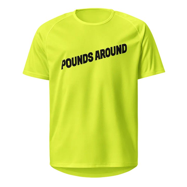 POUNDS AROUND YELLOW AND BLACK SPORTS SHIRT product image (1)
