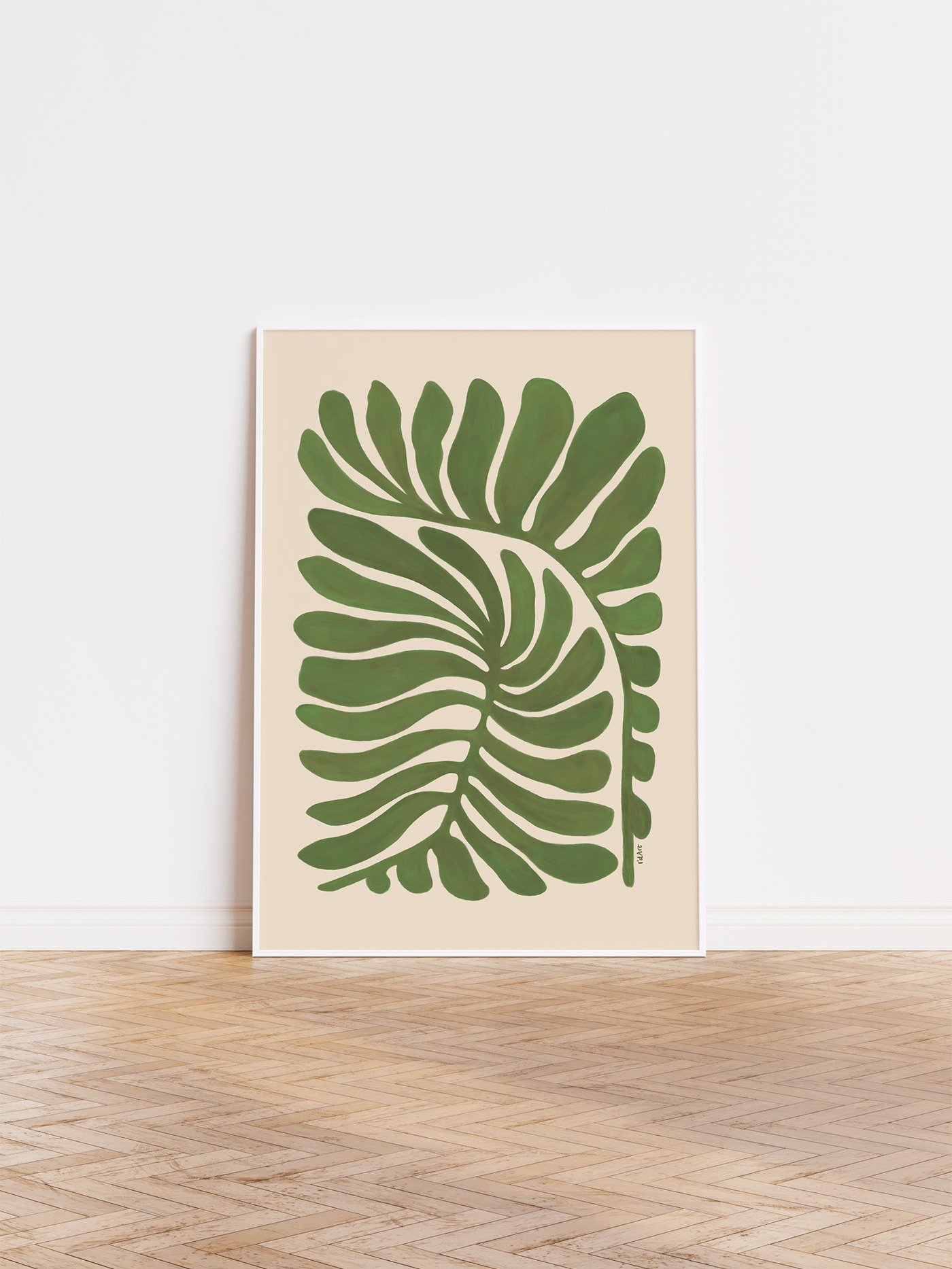 Bold Botanical Print, Leaf Plant Art product image (1)