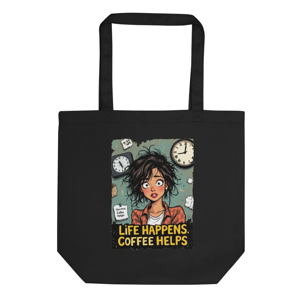 Life Happens, Coffee Helps Tote Bag product image (1)