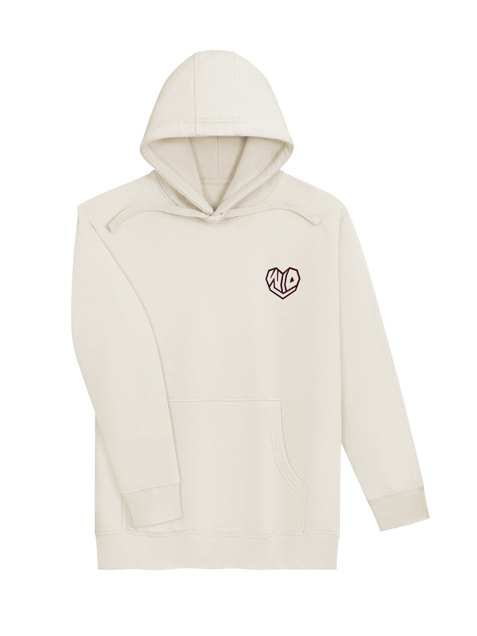 W/O U Maroon/Bone Hoodie product image (3)