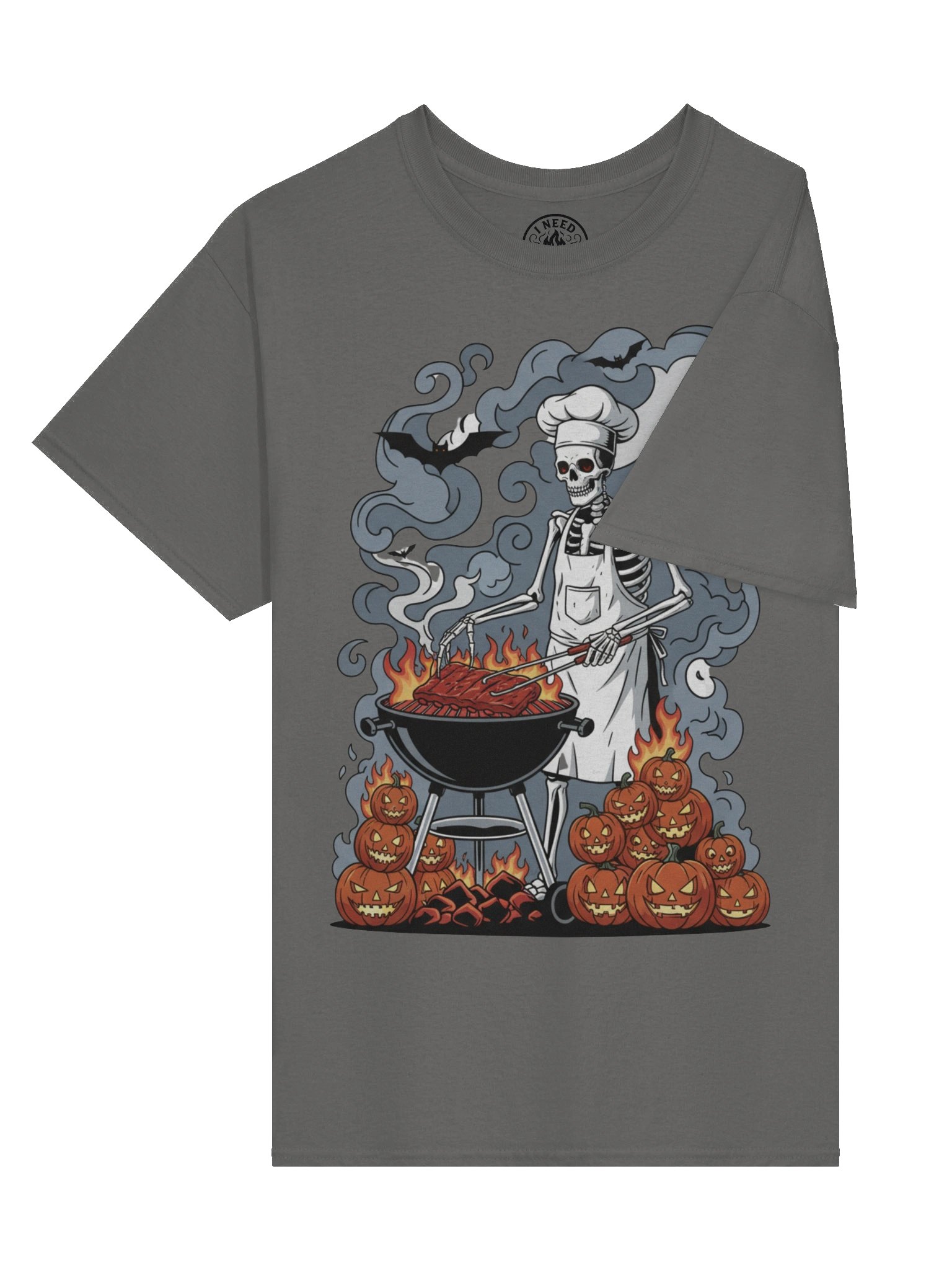 Skeleton Pitmaster: Midnight Kettle BBQ Tee product image (13)