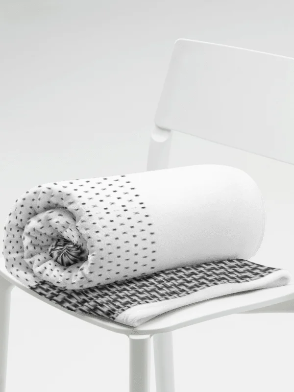 Monochrome 2 pattern Cozy Fuzzy Throw Blanket product image (2)