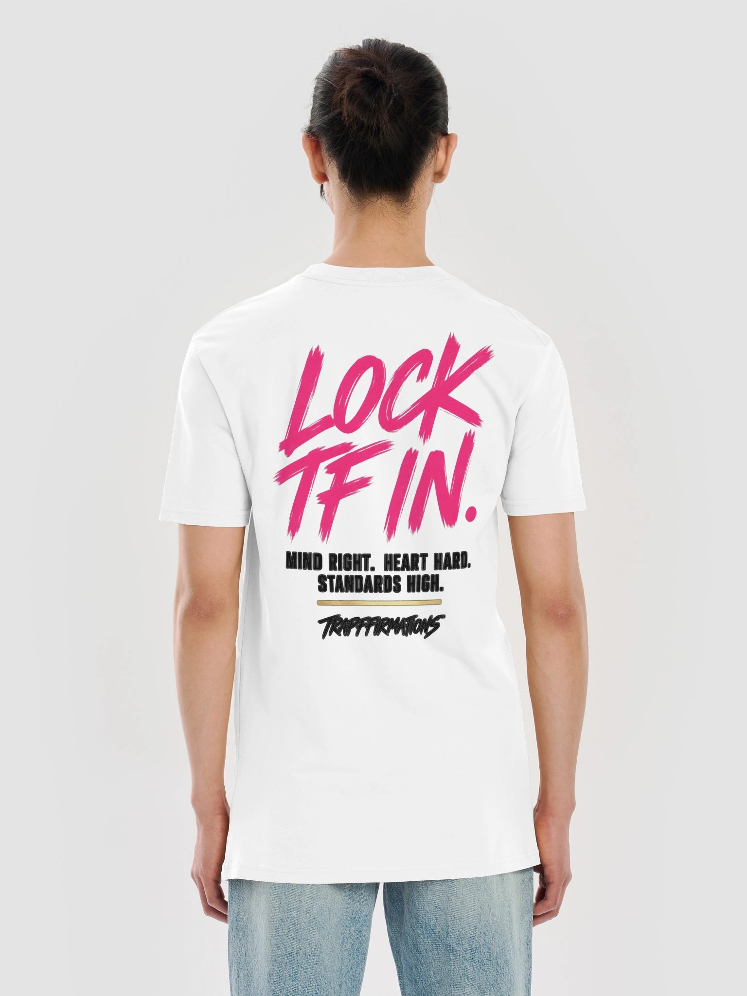 LOCK TF IN. • The Statement Tee | White product image (6)