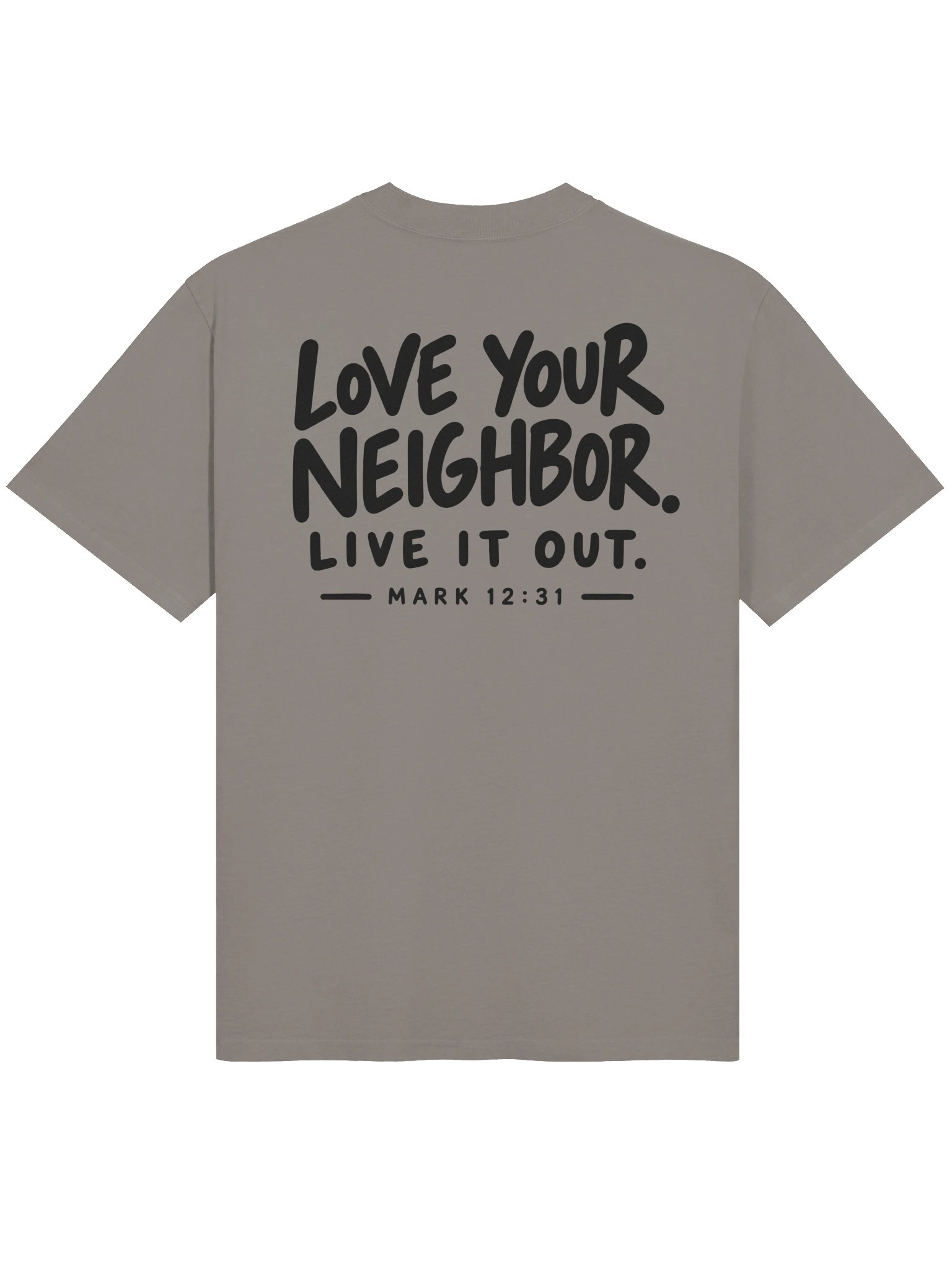 Love Your Neighbor Oversized Tee – Dark Print product image (2)