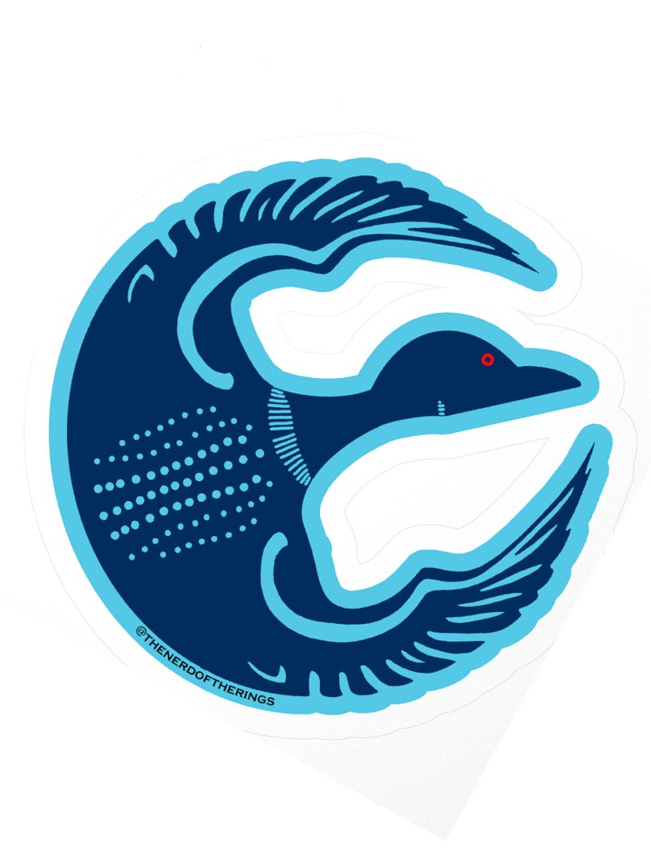 Rebel Loon Sticker - Dark Blue & Light Blue product image (5)