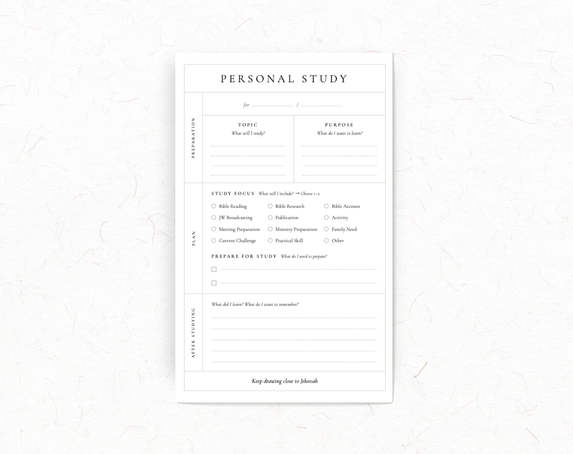 Personal Study Notepad product image (1)