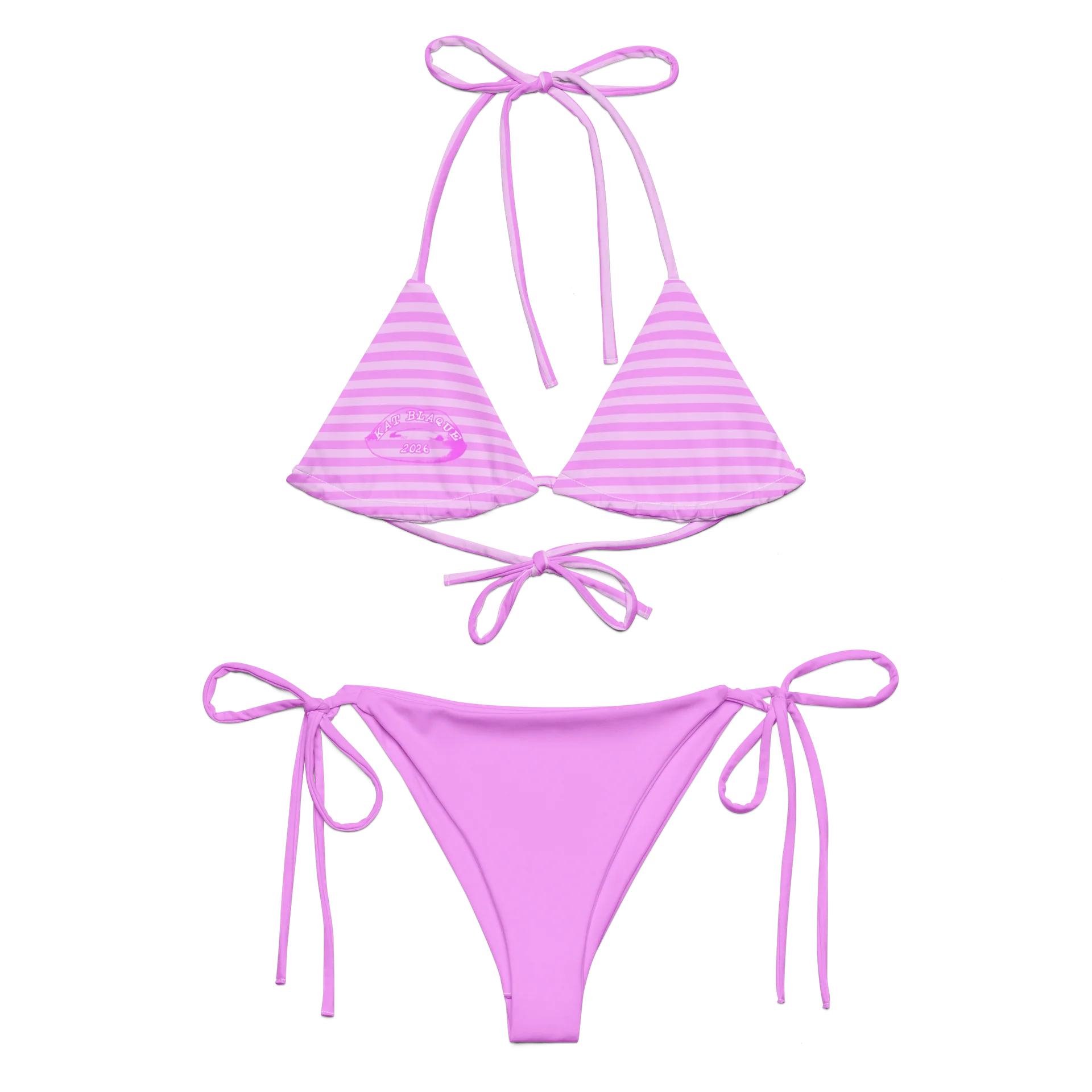Pink Stripped Bikini product image (1)
