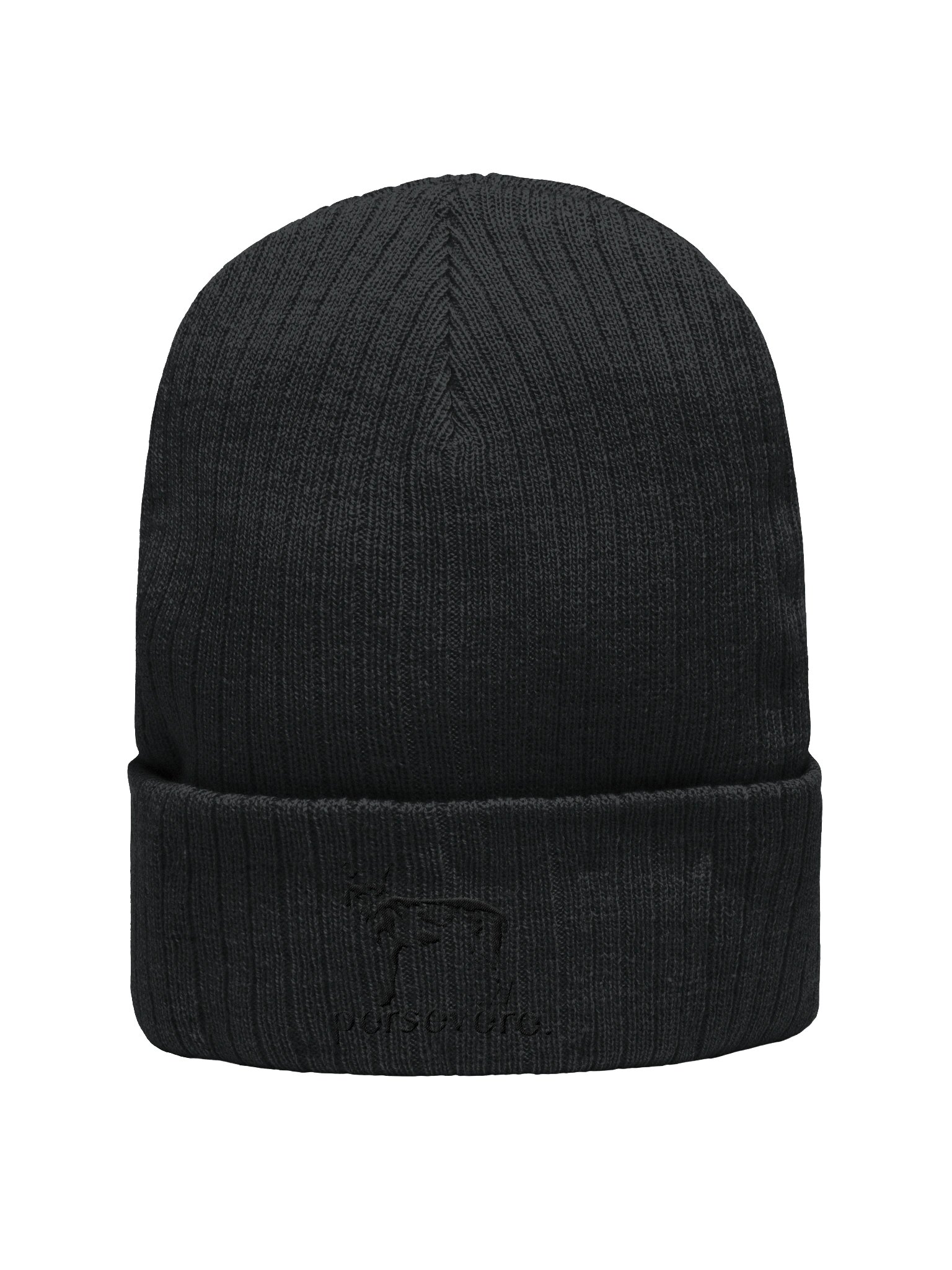 Persevere Ribbed Knit Beanie - Coastal Wolf product image (1)