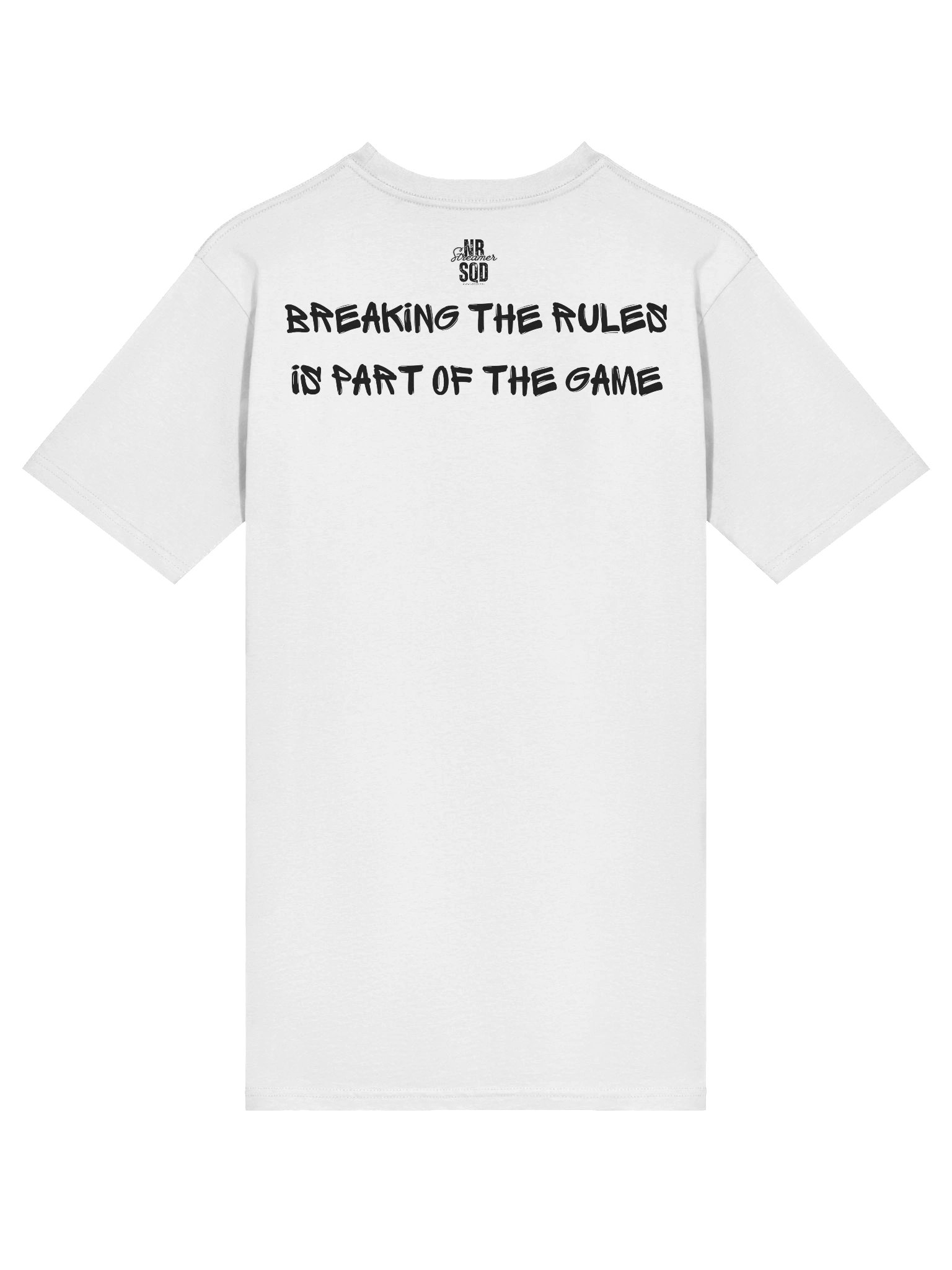 NBSQD Graffiti Mens WHT T-Shirt - Break The Rules Its Part of The Game product image (4)