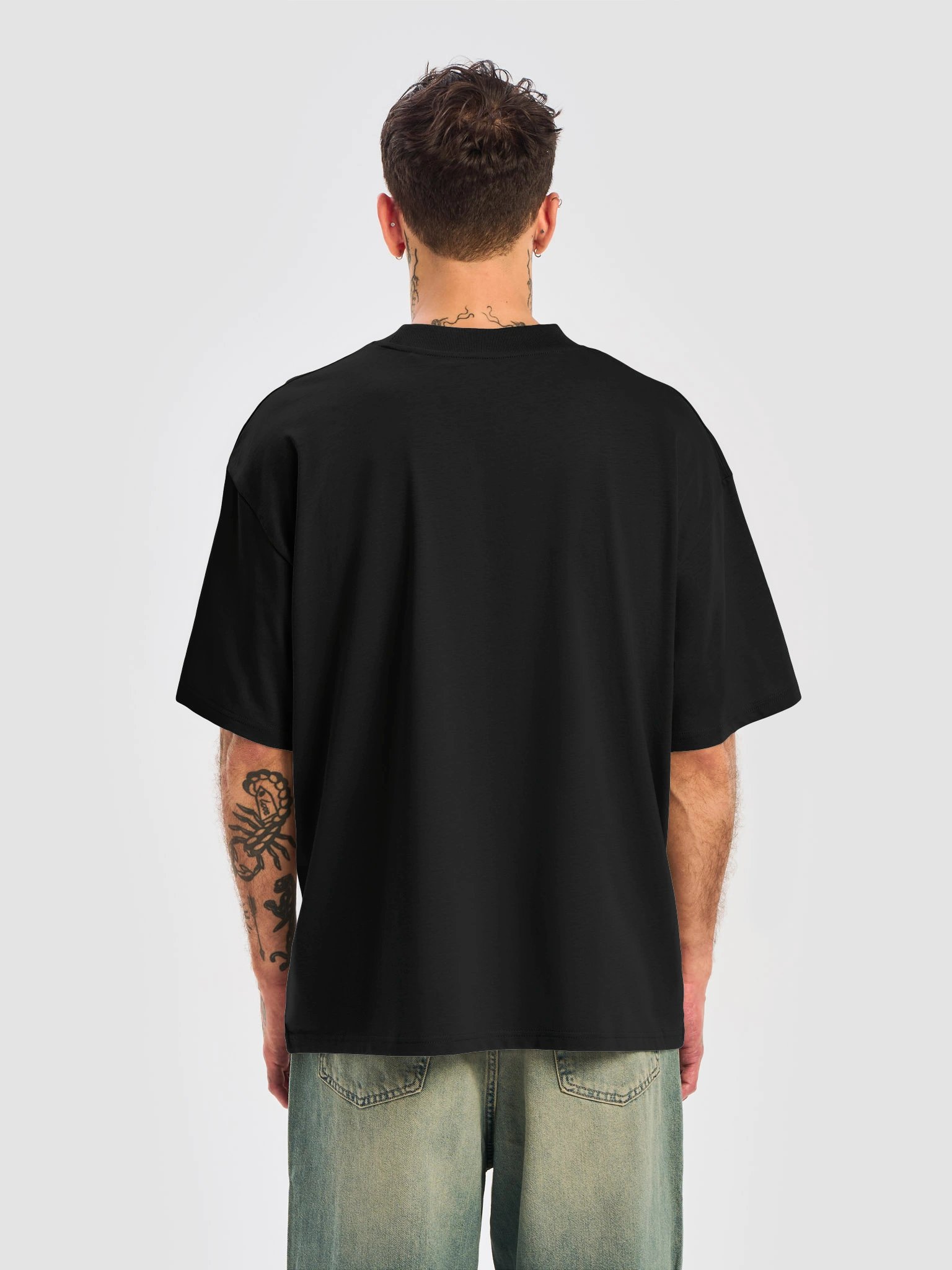 Sunflowers In A Jug // Oversized T-shirt black product image (6)