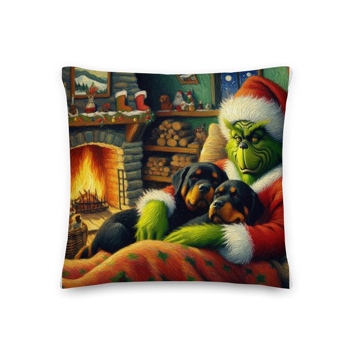 Grinch Cozy Puppies All-Over Print Pillow product image (3)