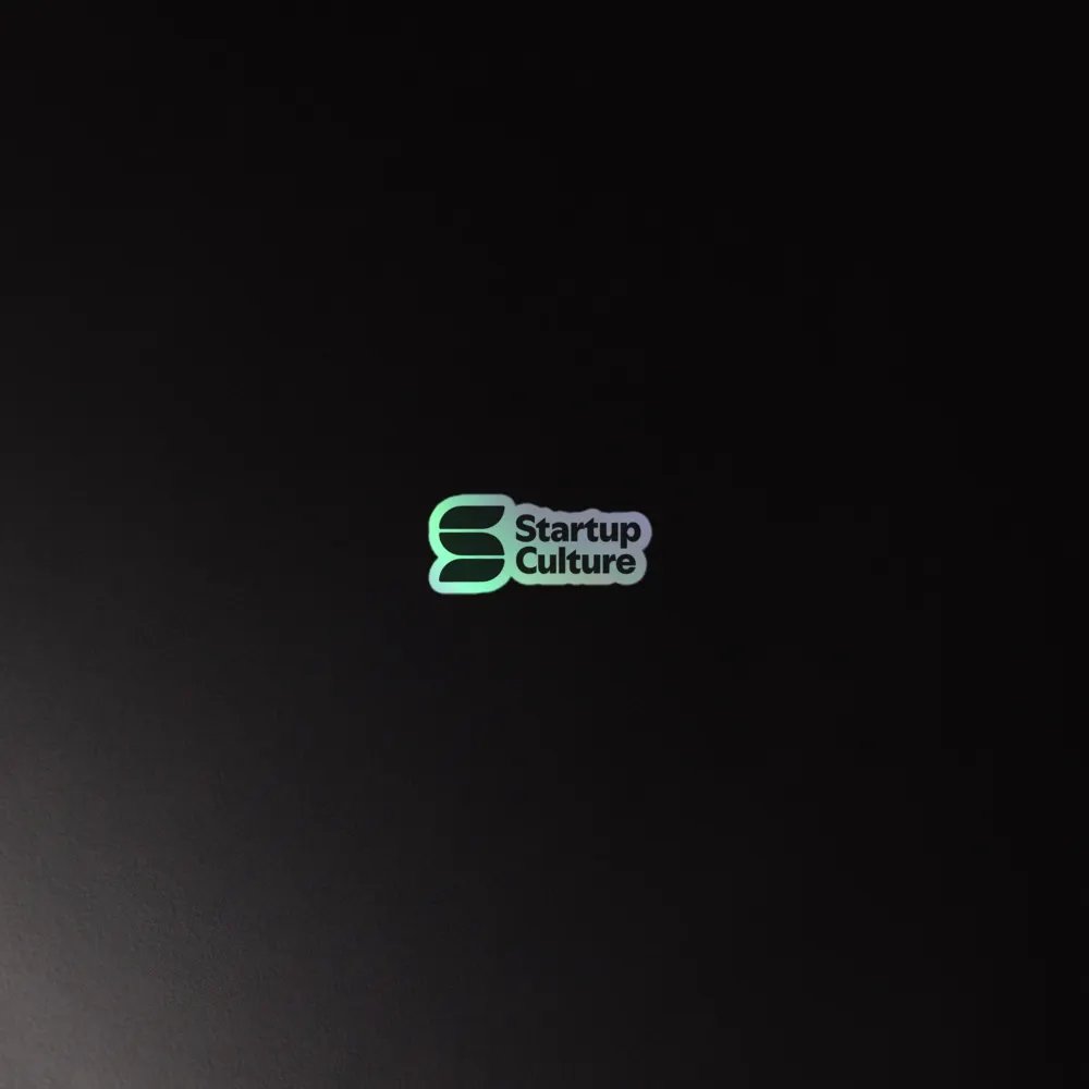 Startup Culture Holographic Sticker product image (2)